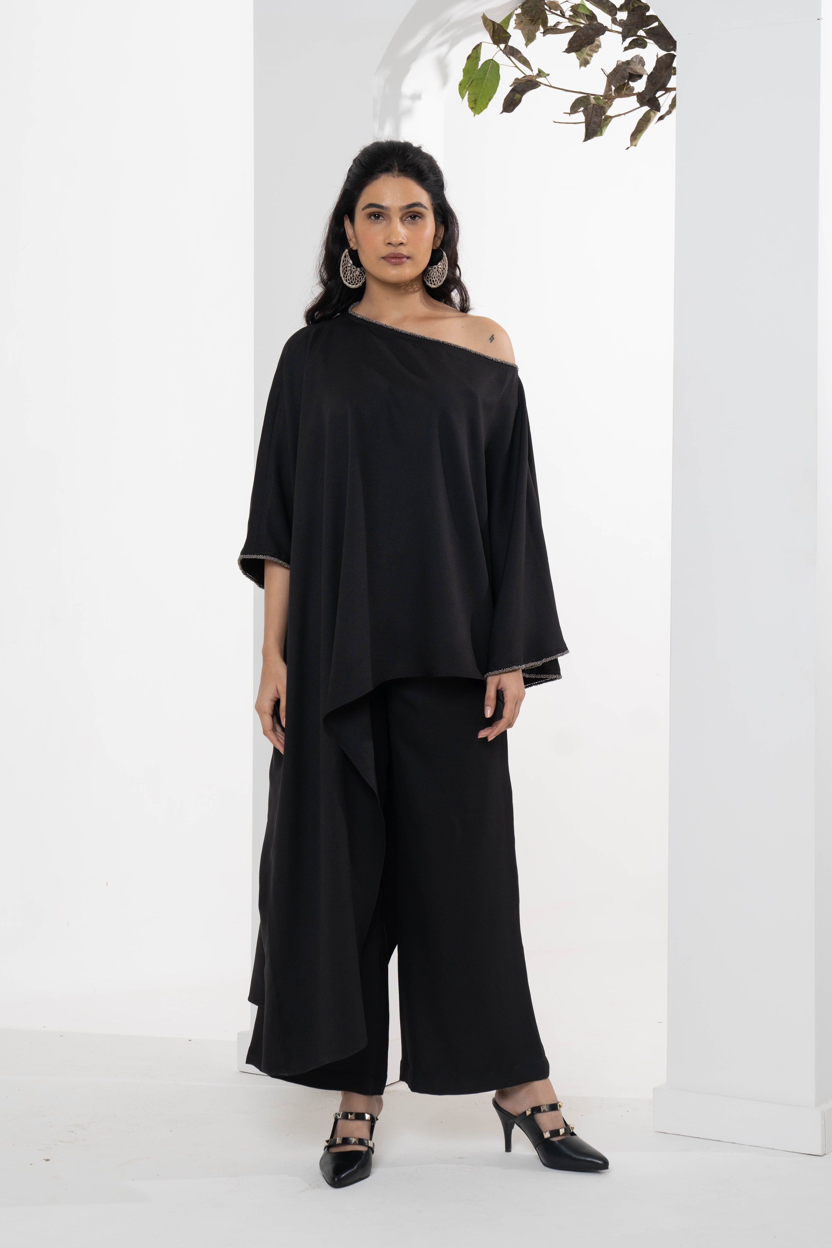 Angel Moss Crepe Co-ord Set - Neetika Chopra