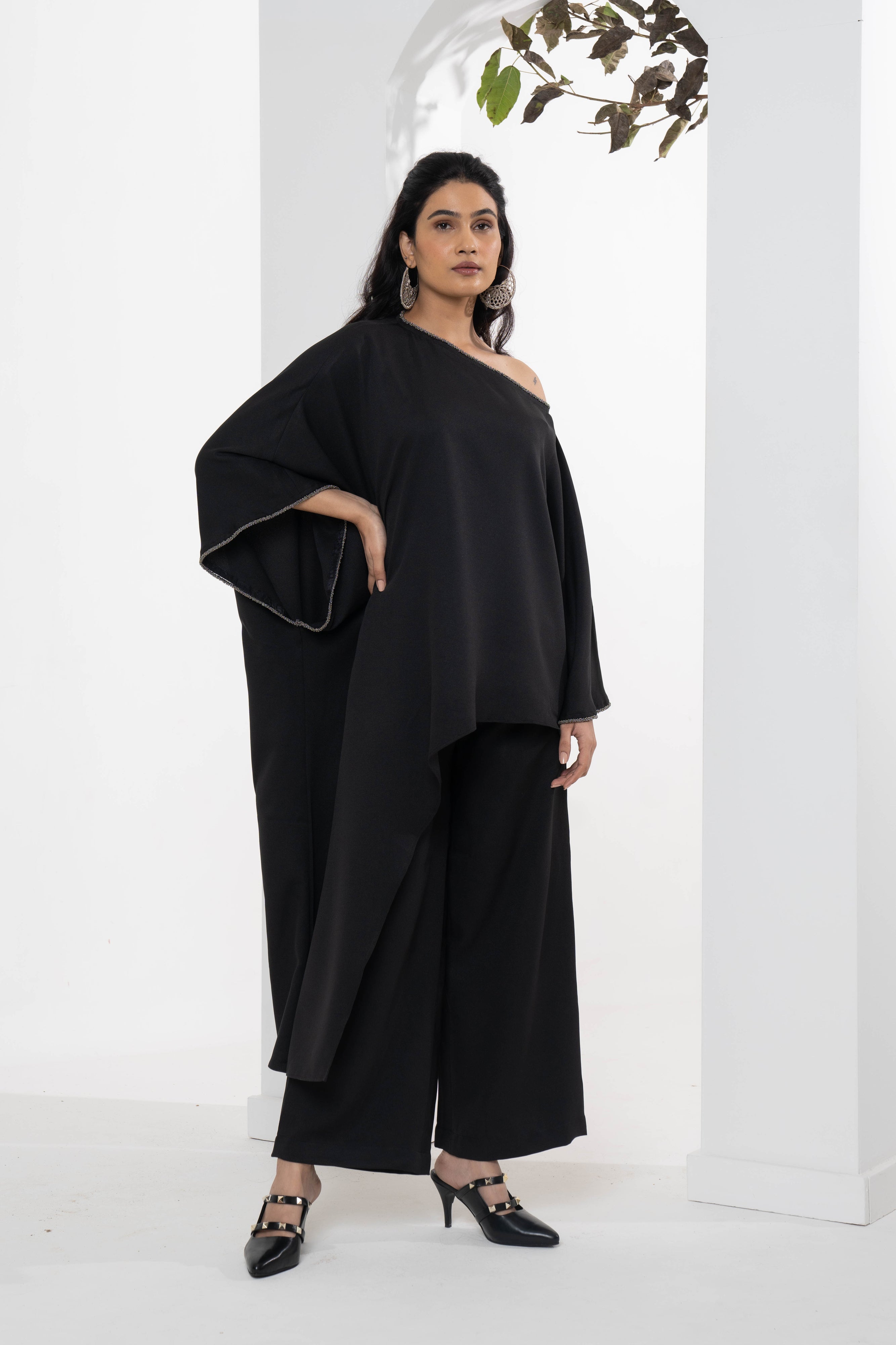 Angel Moss Crepe Co-ord Set - Neetika Chopra