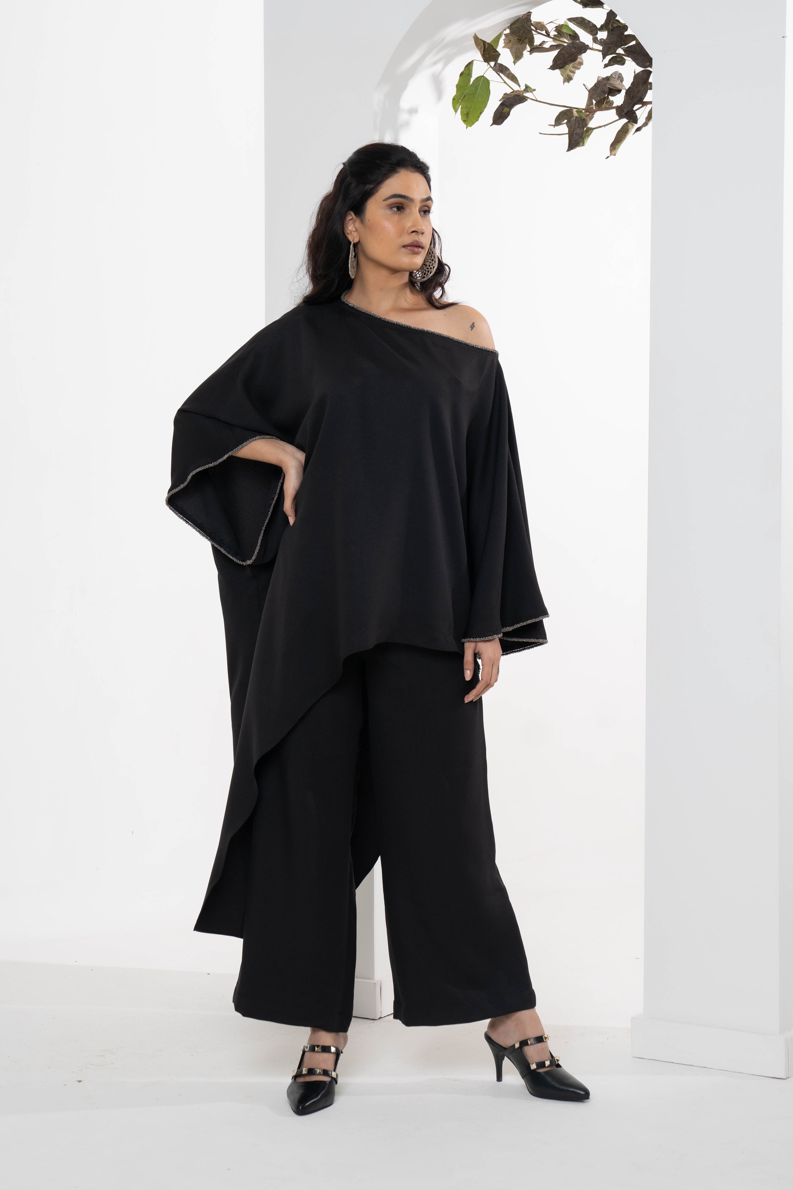 Angel Moss Crepe Co-ord Set - Neetika Chopra