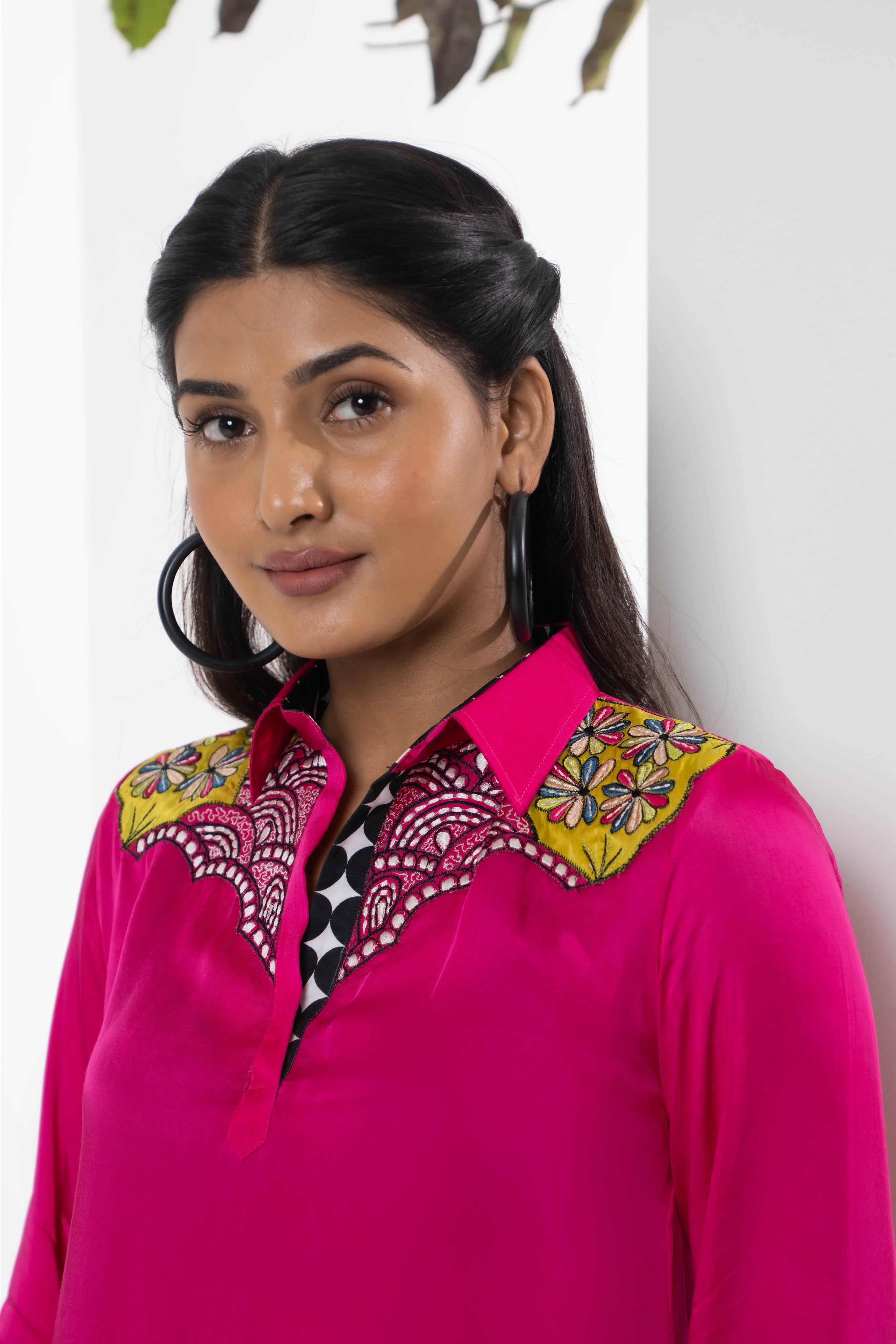 Ava Satin Embroidered Co-ord Set - Neetika Chopra