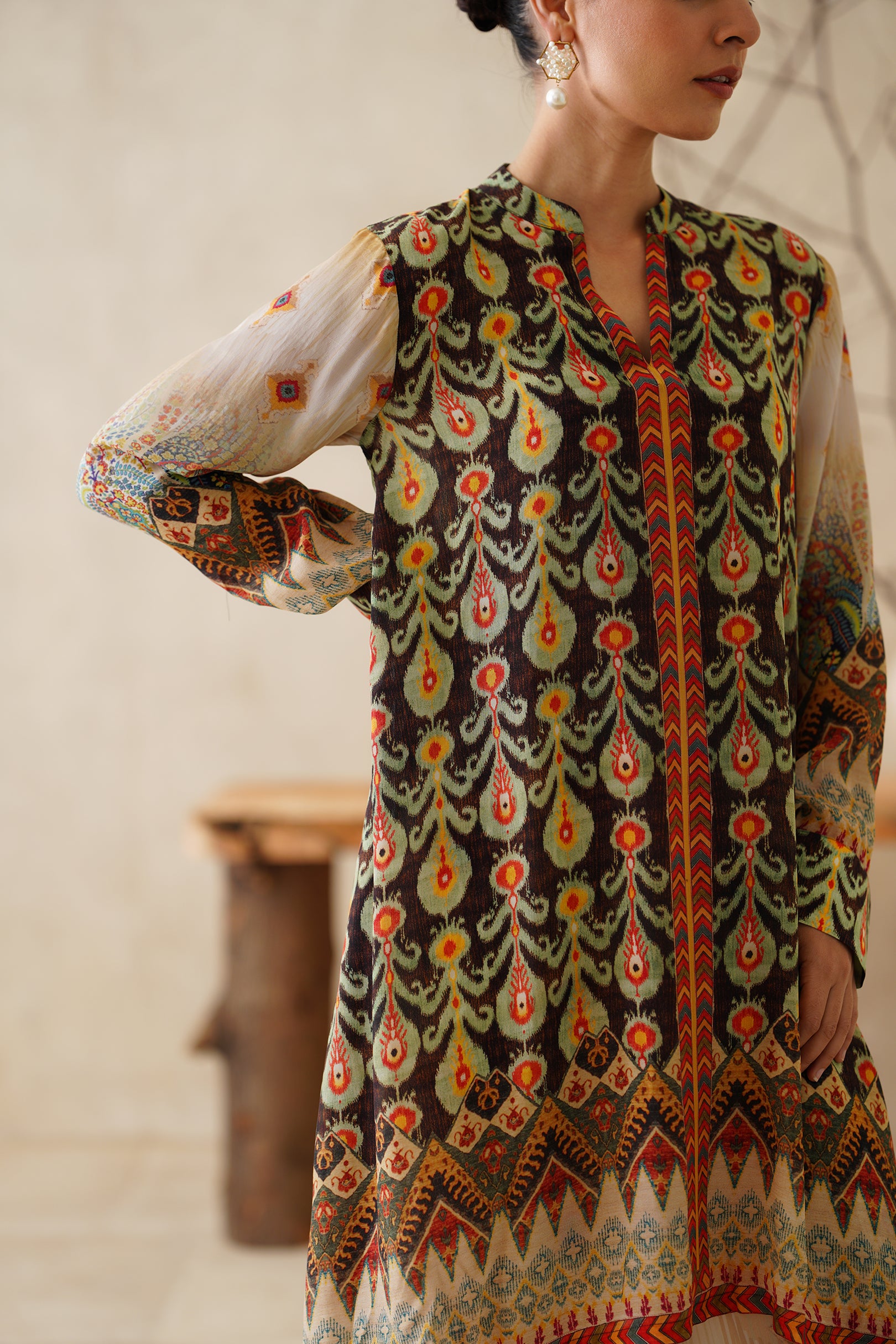 Azira Crepe Printed Matching Set - Neetika Chopra