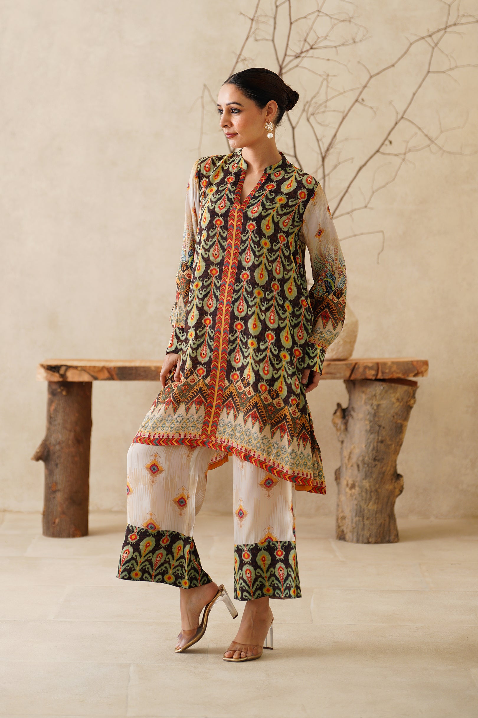 Azira Crepe Printed Matching Set - Neetika Chopra
