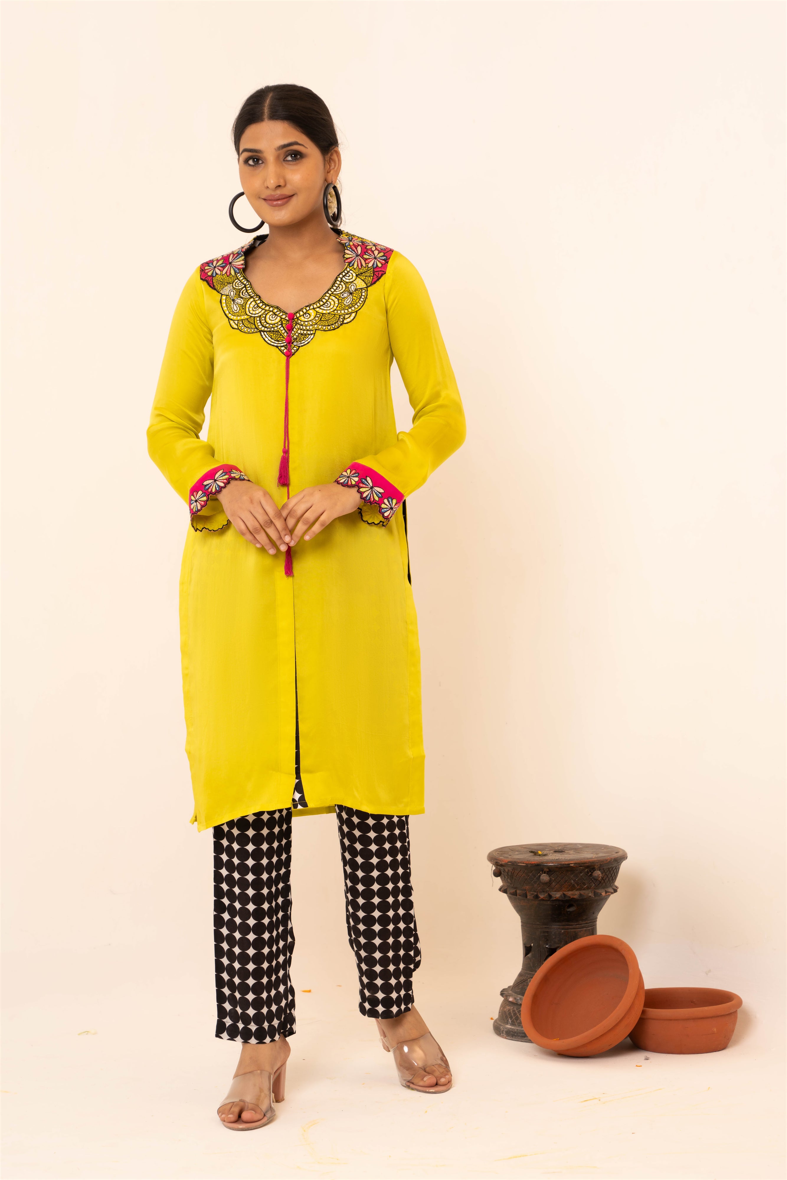 Blossom Satin Co-ord Set - Neetika Chopra