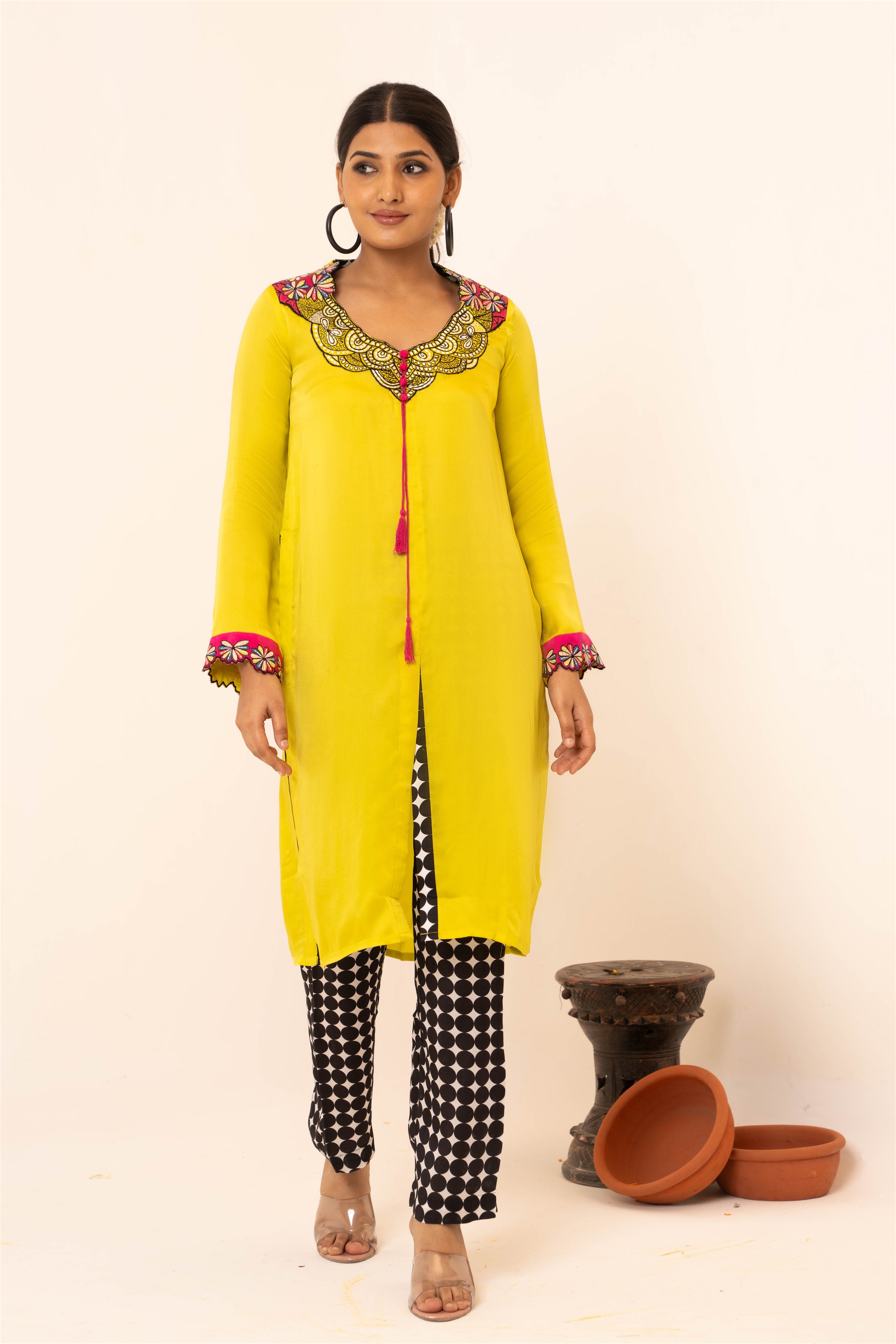 Blossom Satin Co-ord Set - Neetika Chopra