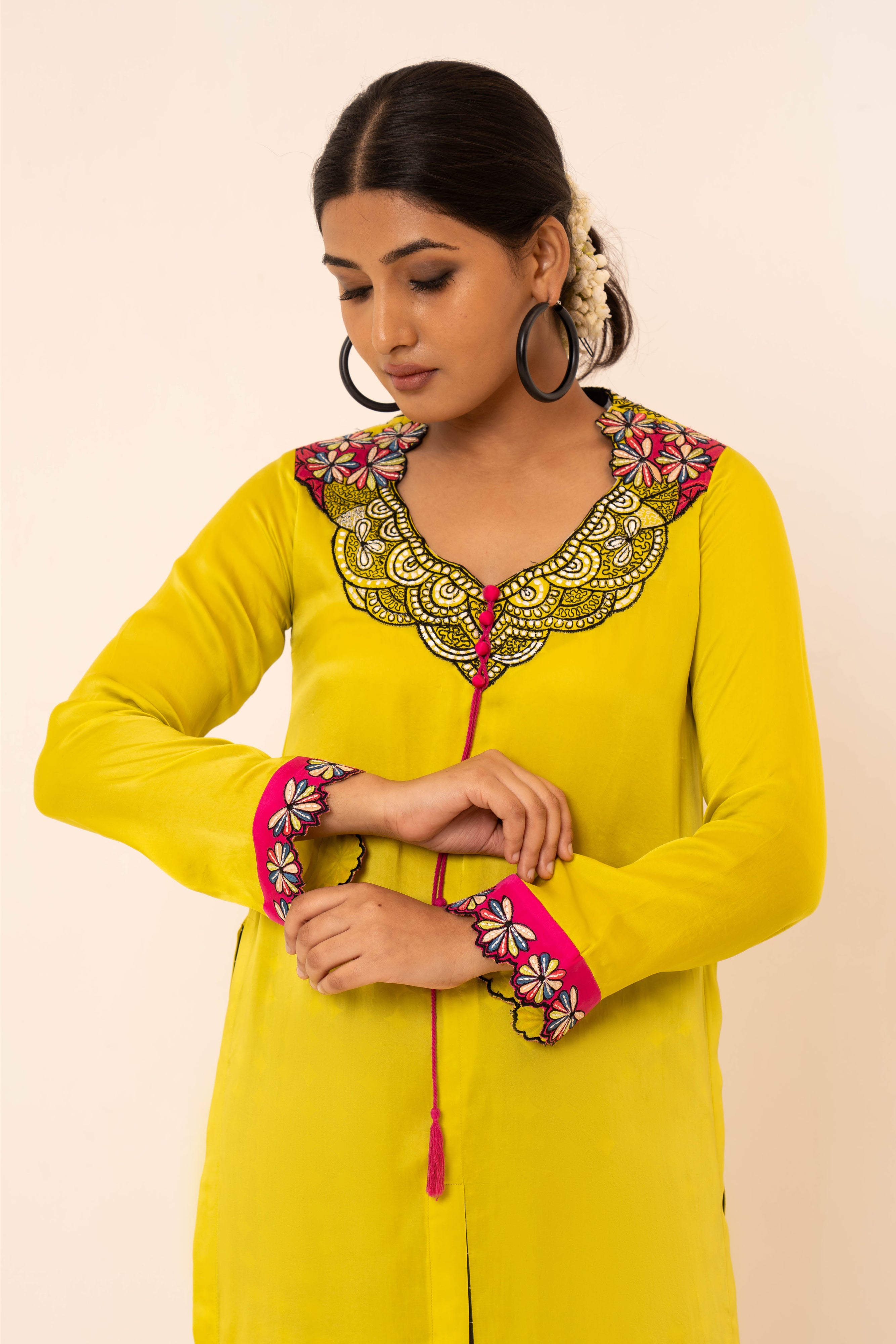 Blossom Satin Co-ord Set - Neetika Chopra