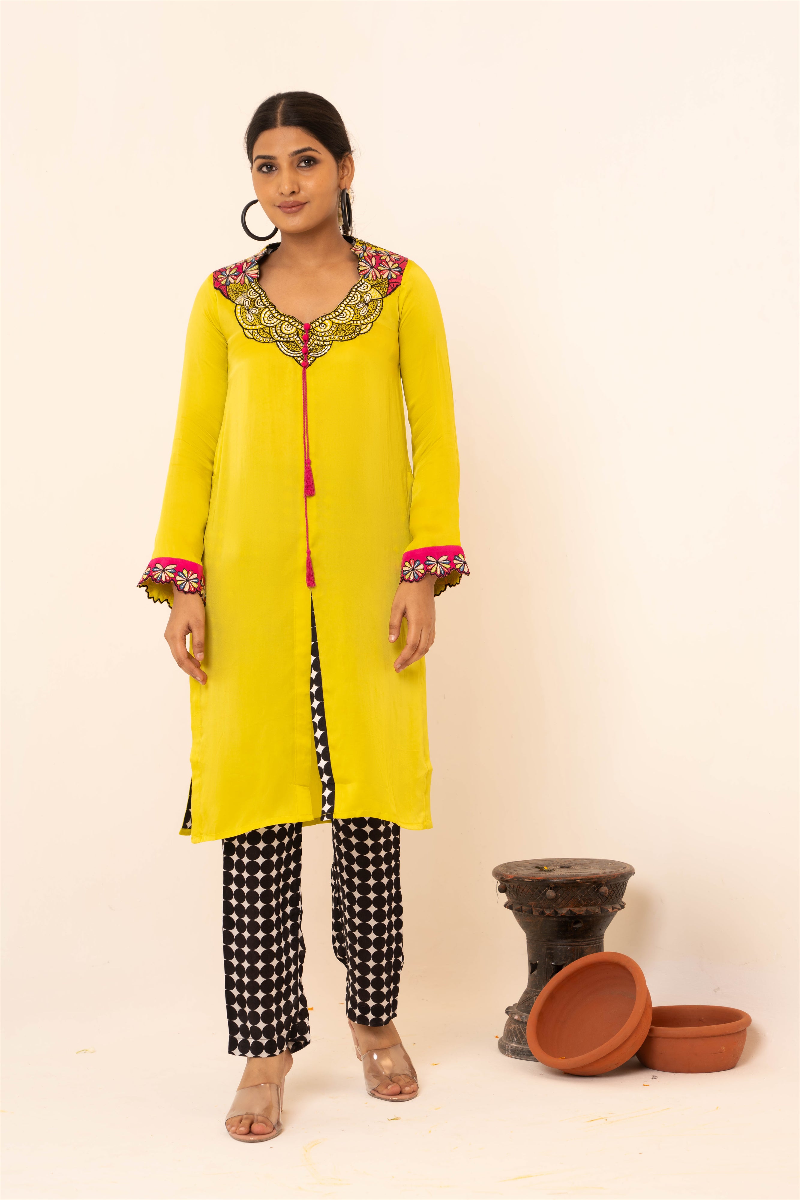 Blossom Satin Co-ord Set - Neetika Chopra