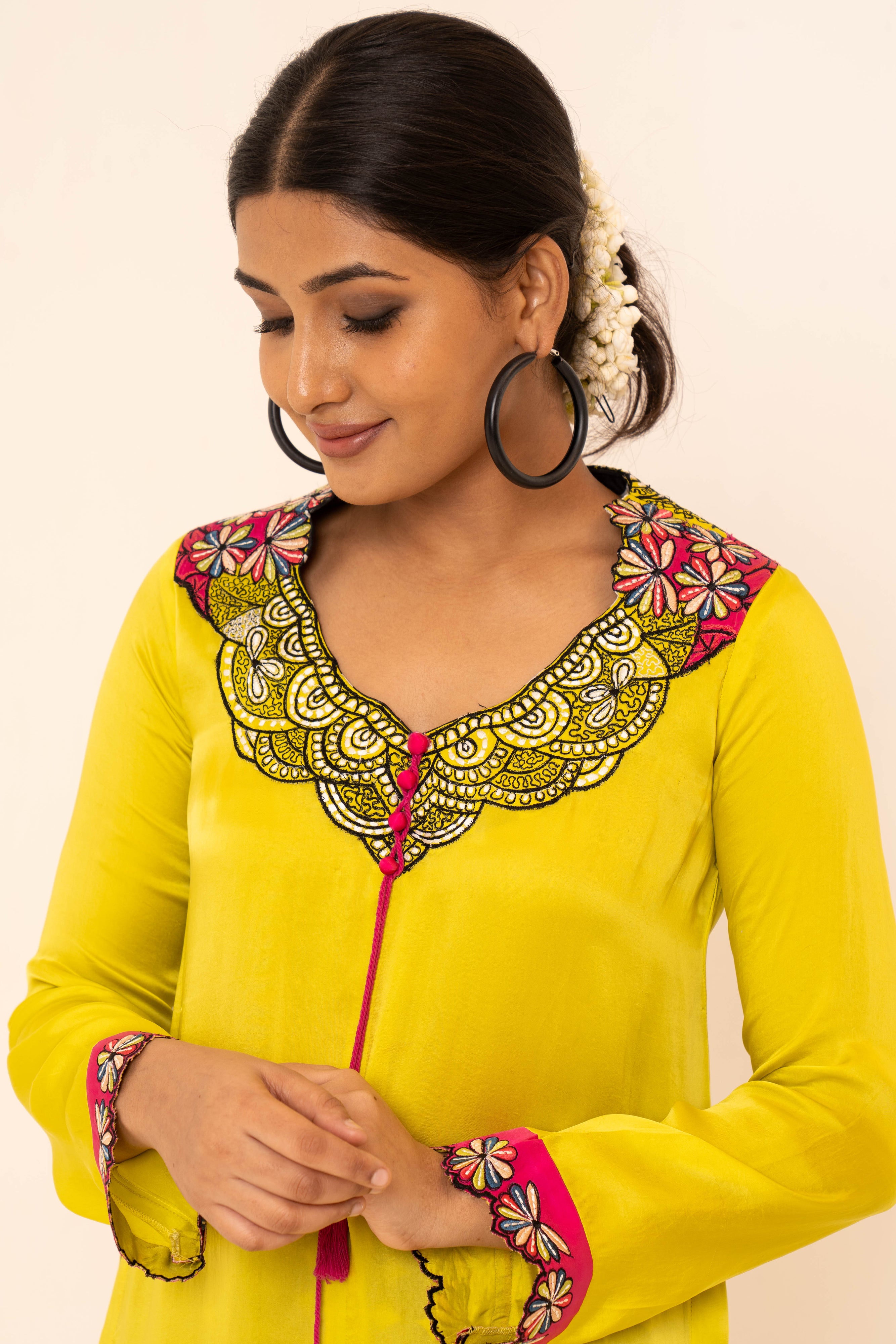 Blossom Satin Co-ord Set - Neetika Chopra