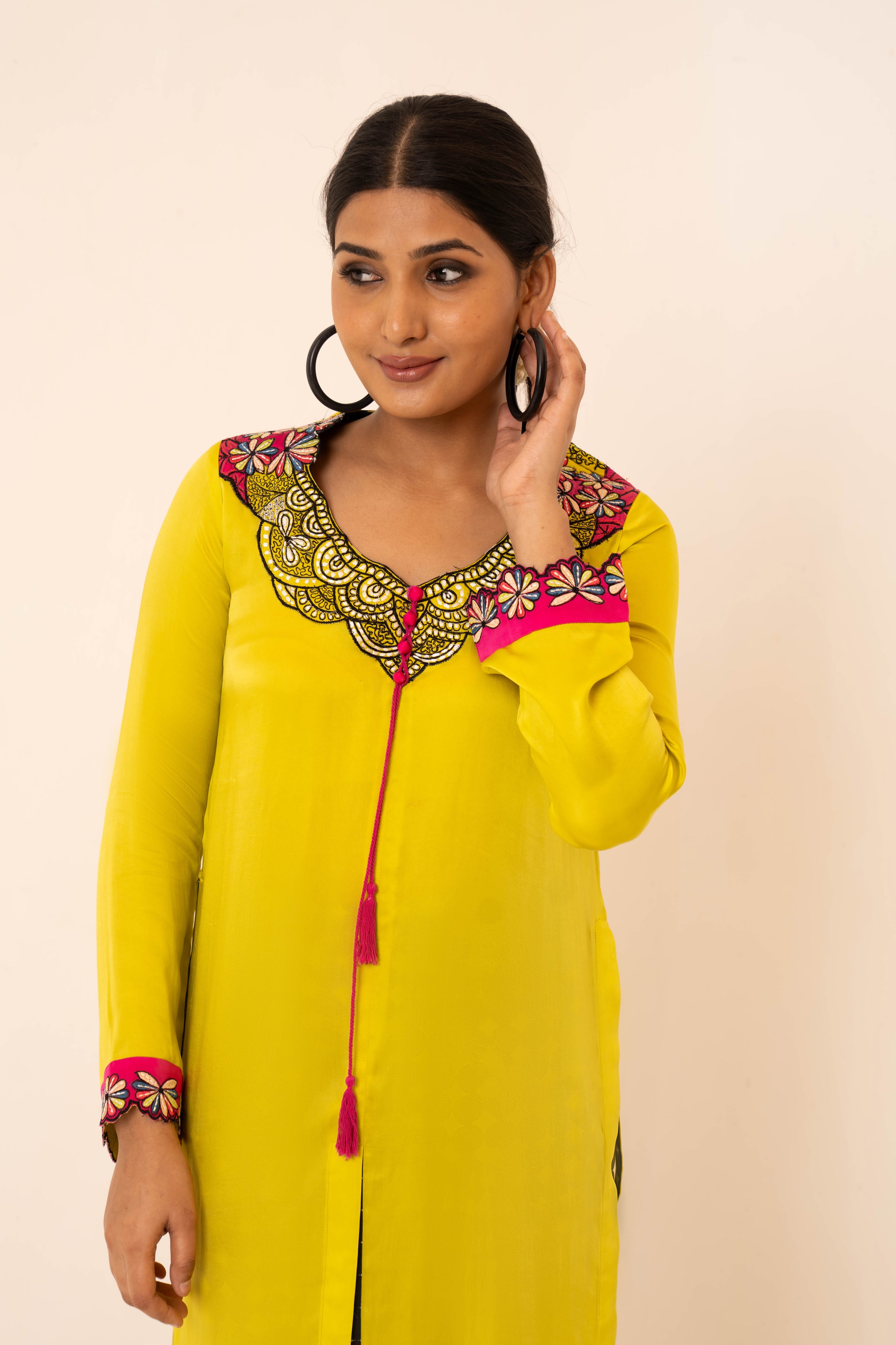 Blossom Satin Co-ord Set - Neetika Chopra