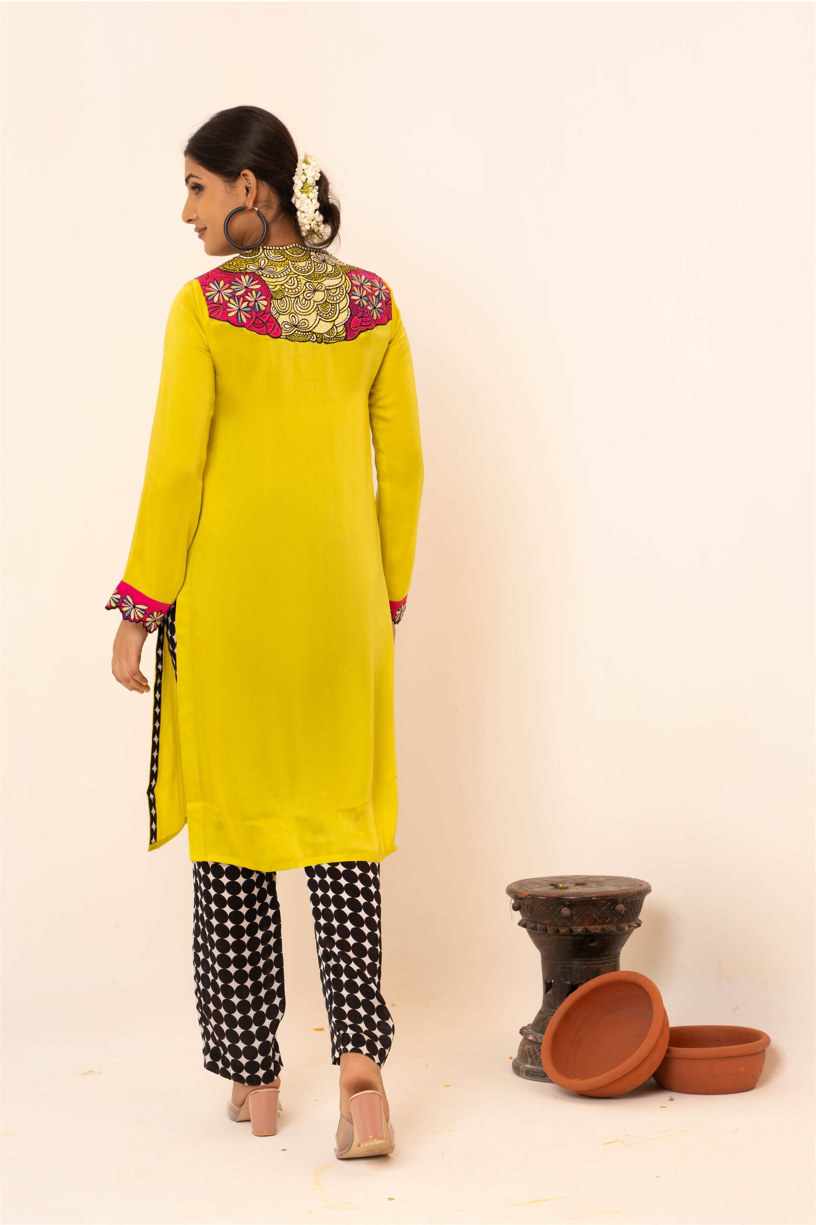 Blossom Satin Co-ord Set - Neetika Chopra