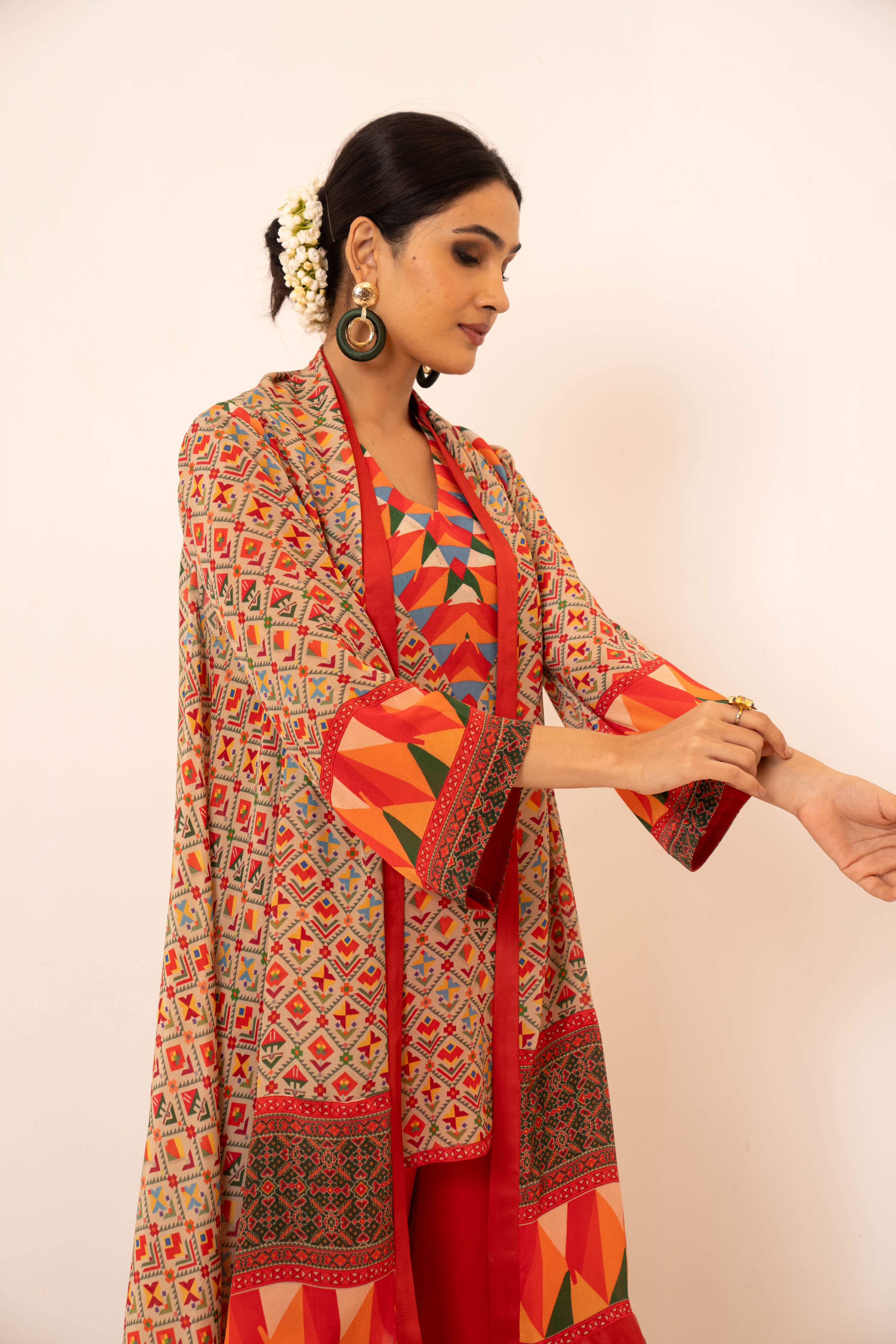 Chaand Crepe Co-ord Set - Neetika Chopra