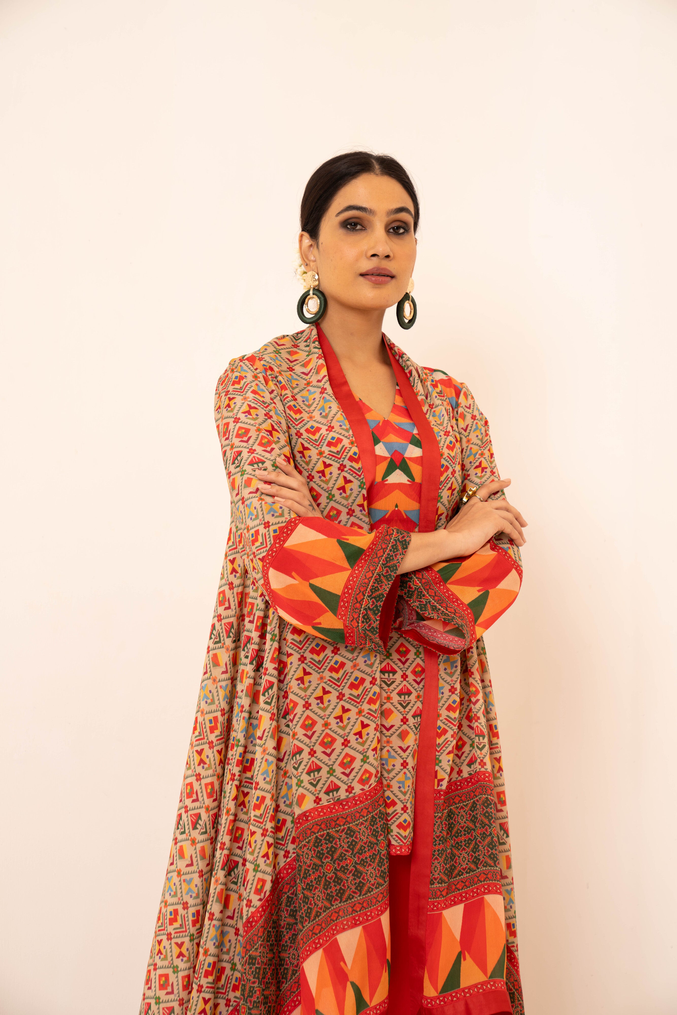 Chaand Crepe Co-ord Set - Neetika Chopra