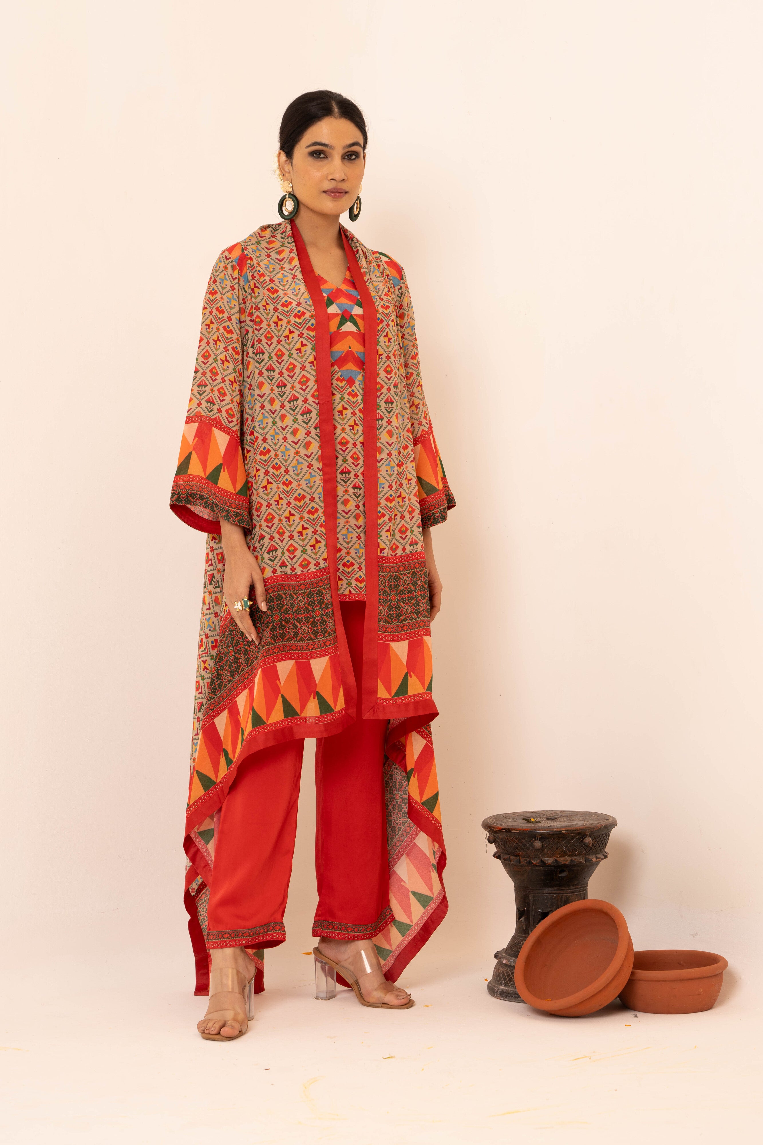 Chaand Crepe Co-ord Set - Neetika Chopra