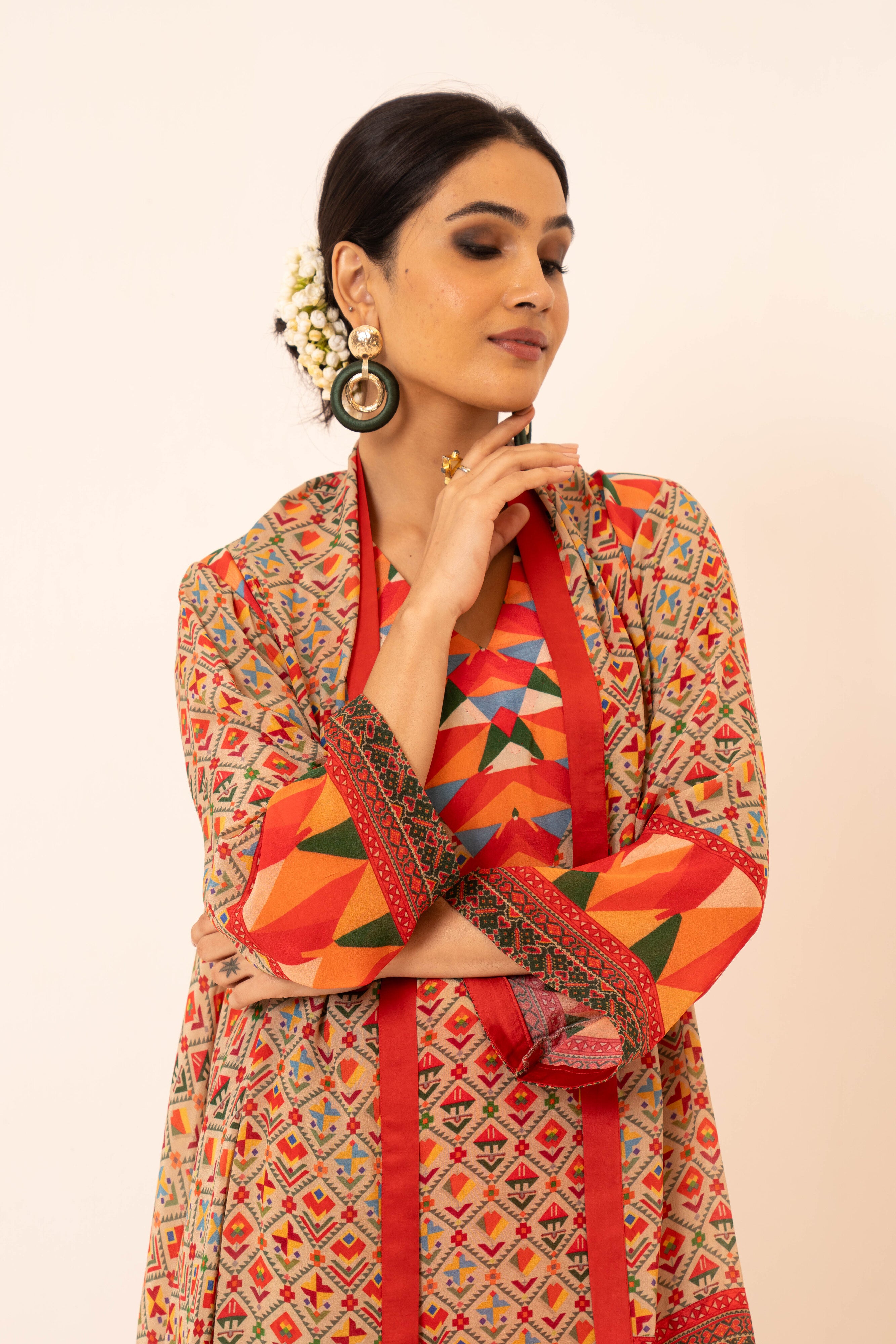 Chaand Crepe Co-ord Set - Neetika Chopra