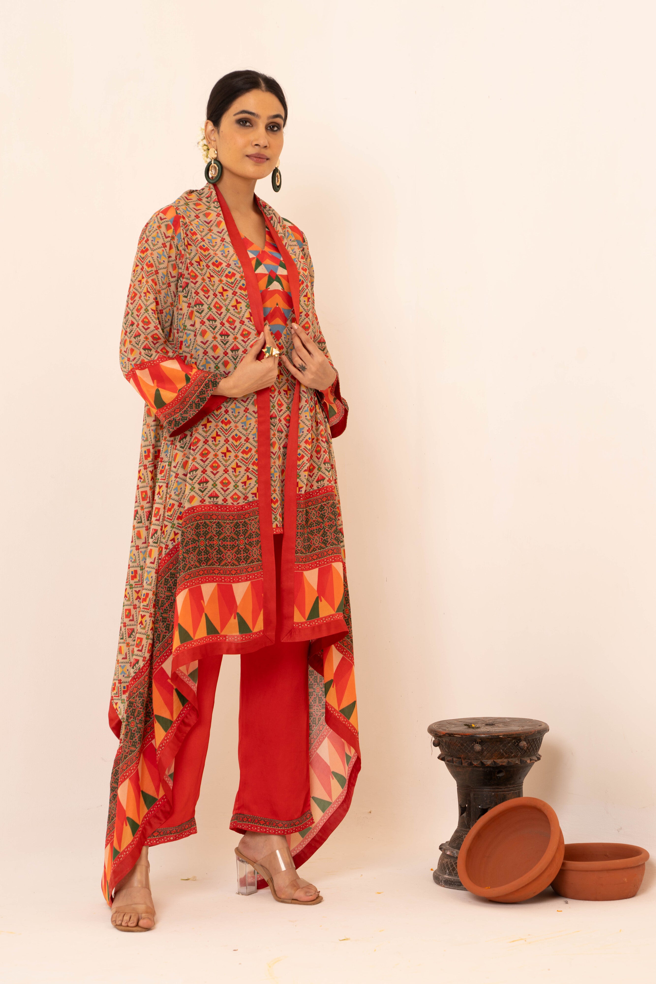 Chaand Crepe Co-ord Set - Neetika Chopra