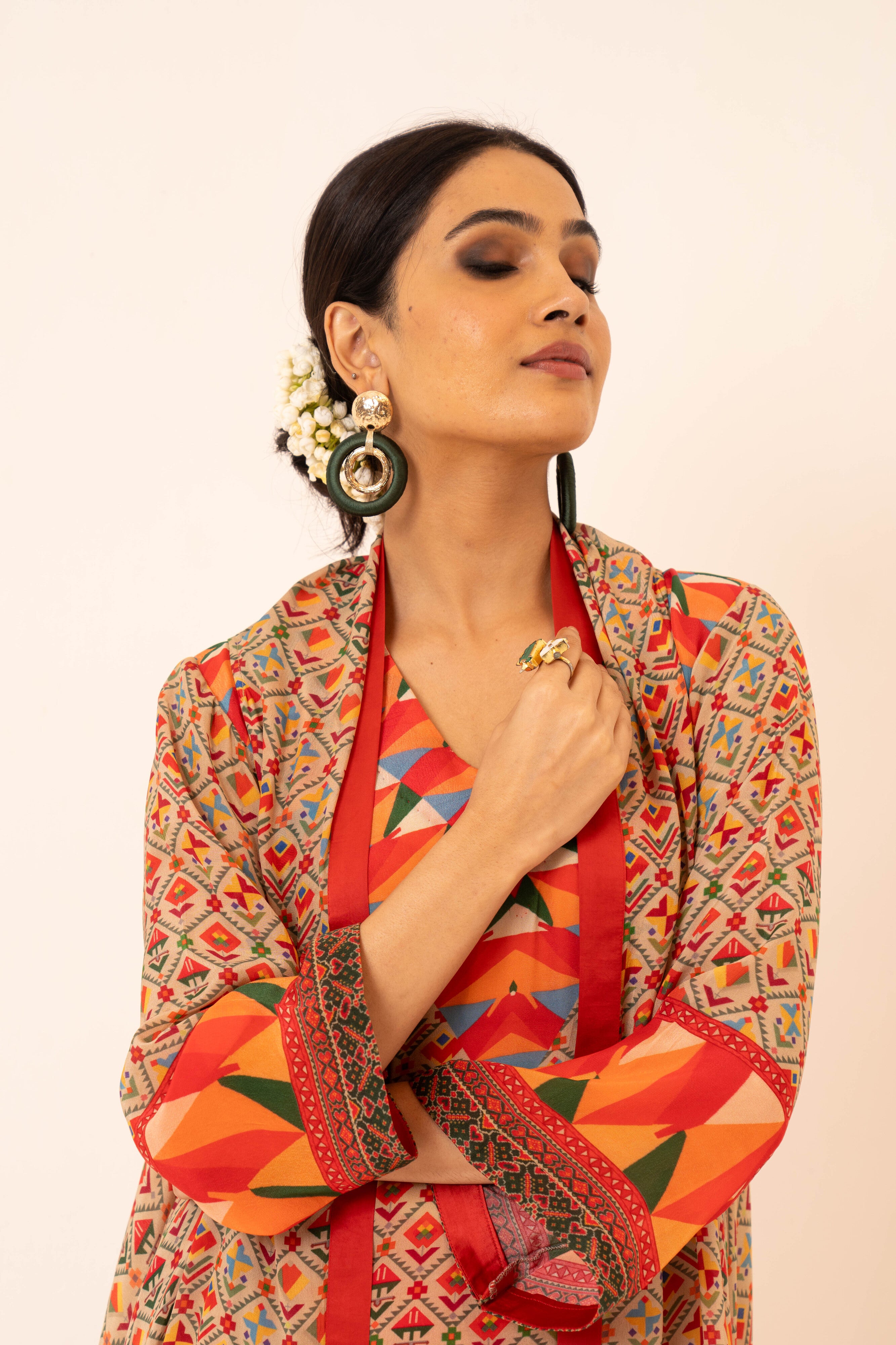 Chaand Crepe Co-ord Set - Neetika Chopra