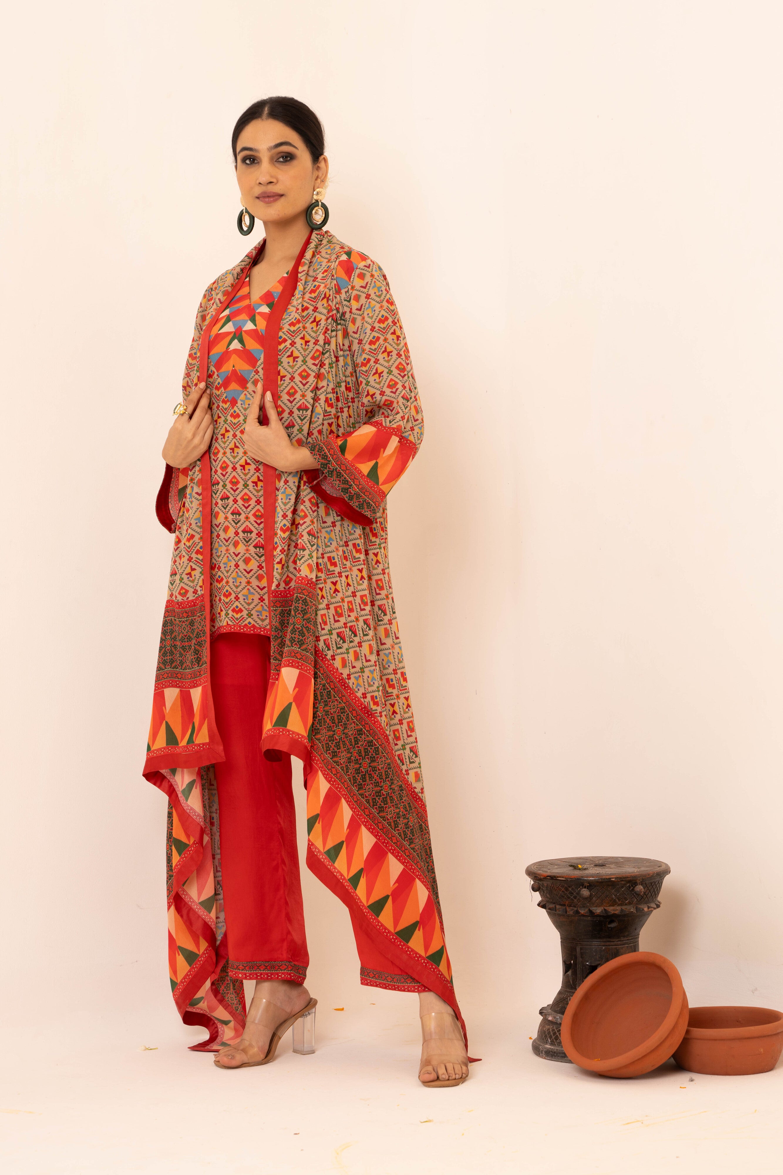 Chaand Crepe Co-ord Set - Neetika Chopra