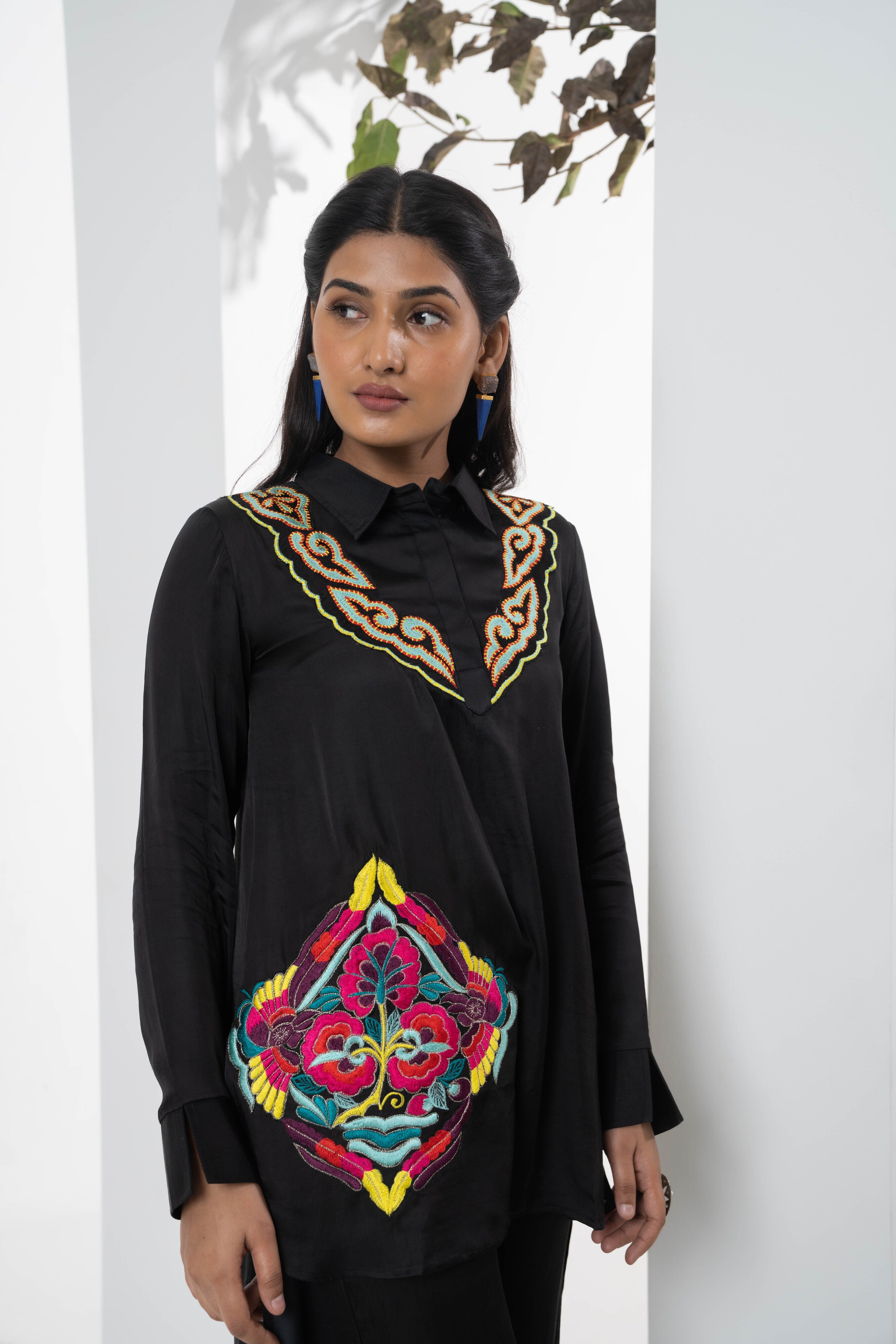 Chinar Satin Co-ord Set - Neetika Chopra