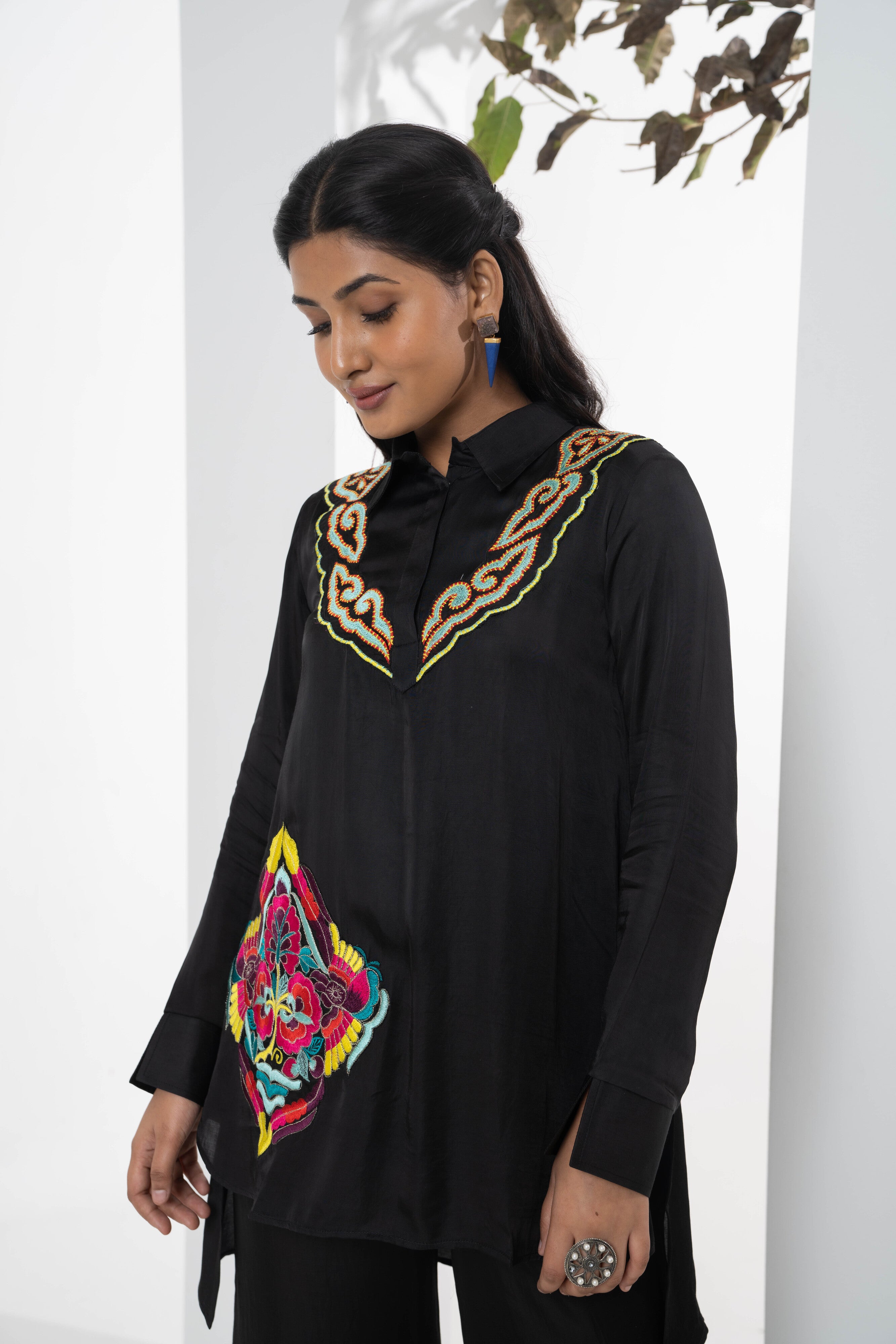 Chinar Satin Co-ord Set - Neetika Chopra