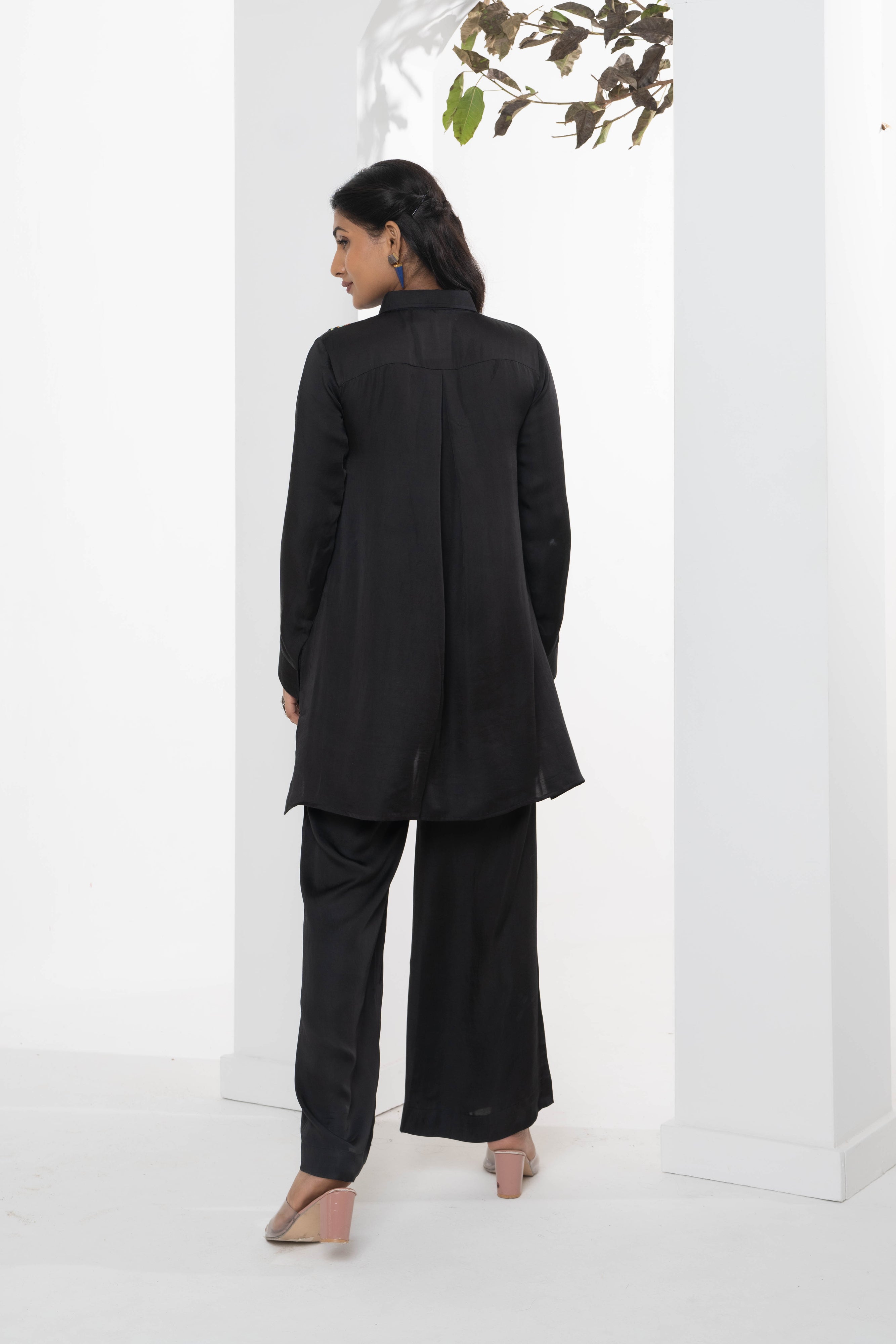 Chinar Satin Co-ord Set - Neetika Chopra