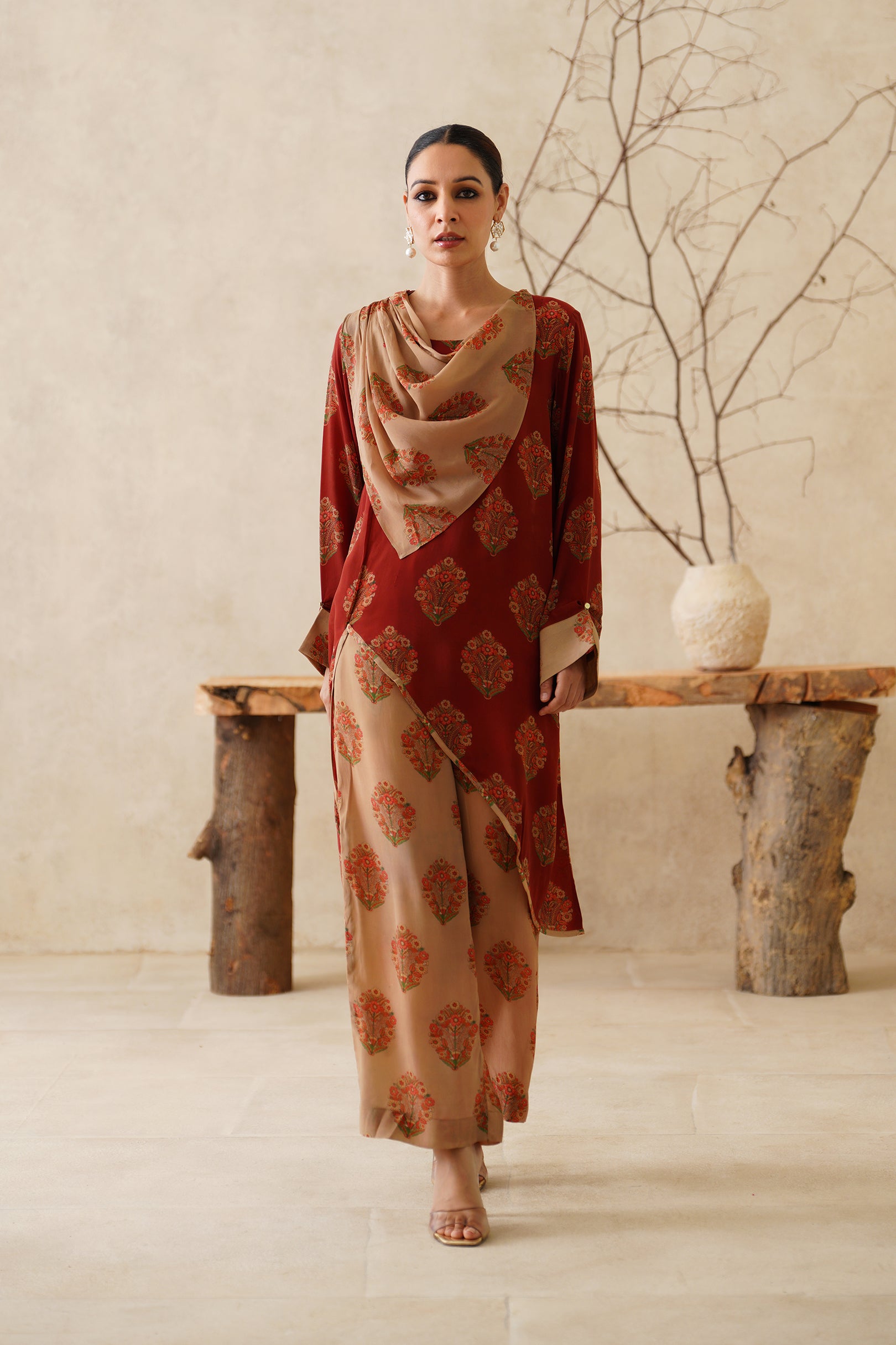 Eshaal Crepe Printed Matching Set - Neetika Chopra