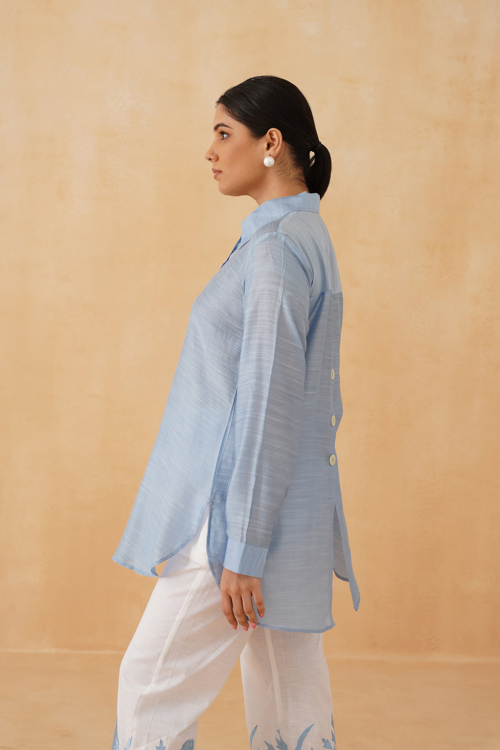 Farozaan Linen Crepe Matching Set - Neetika Chopra