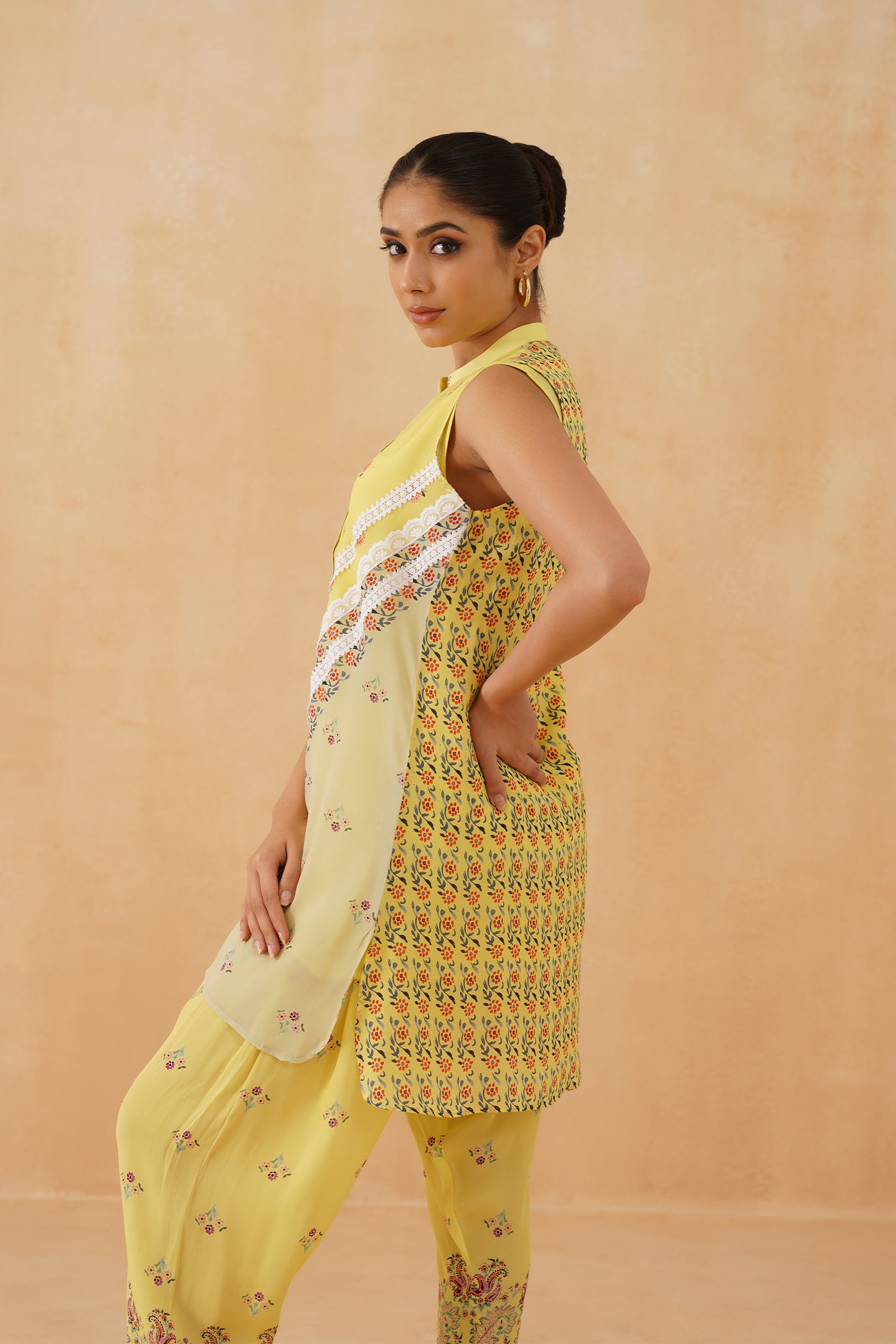 Heer Printed Crepe Matching set - Neetika Chopra