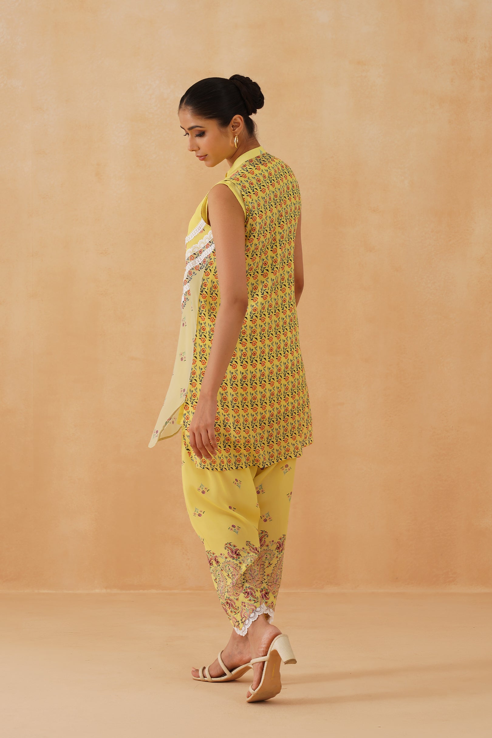 Heer Printed Crepe Matching set - Neetika Chopra