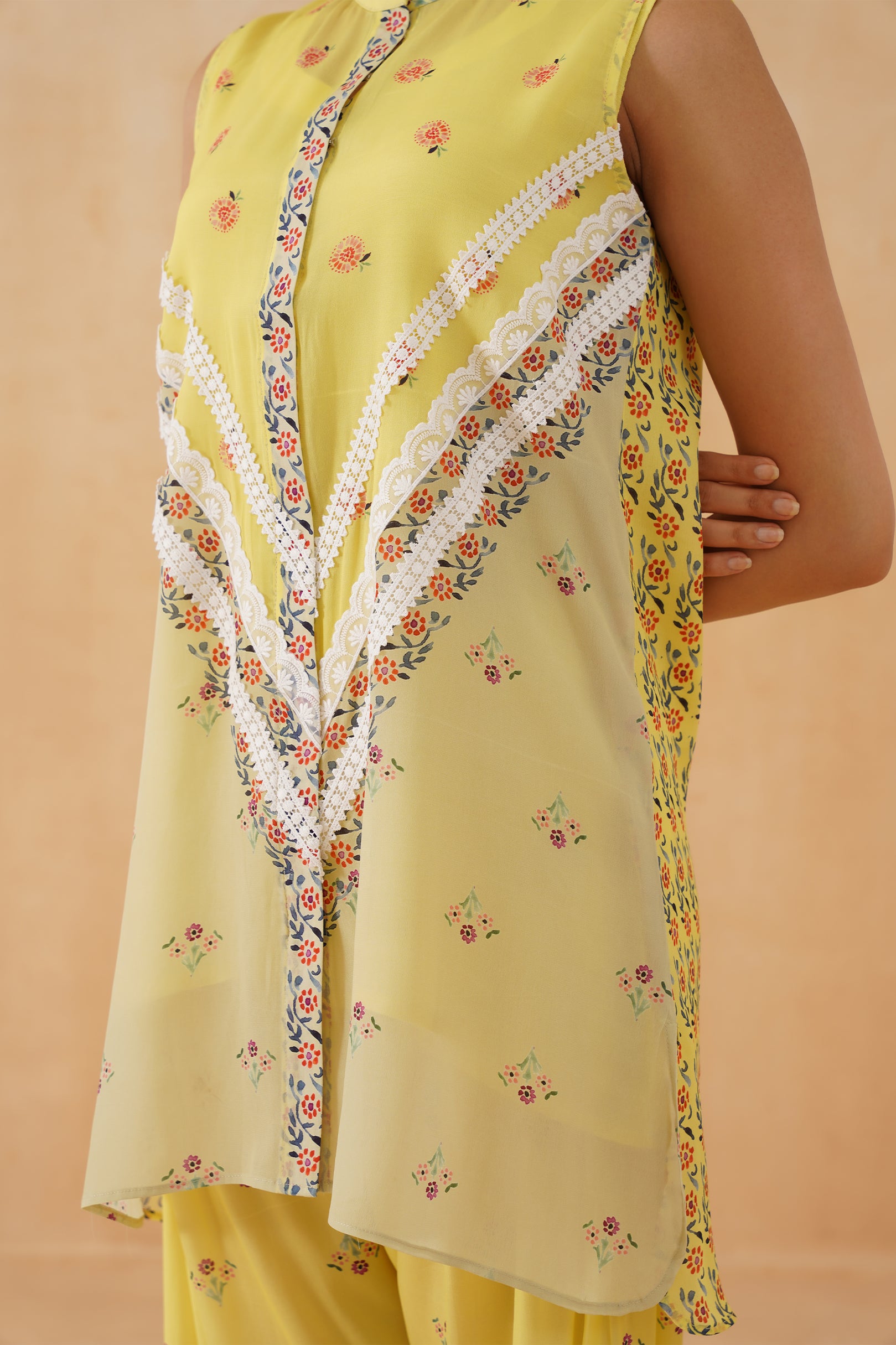 Heer Printed Crepe Matching set - Neetika Chopra