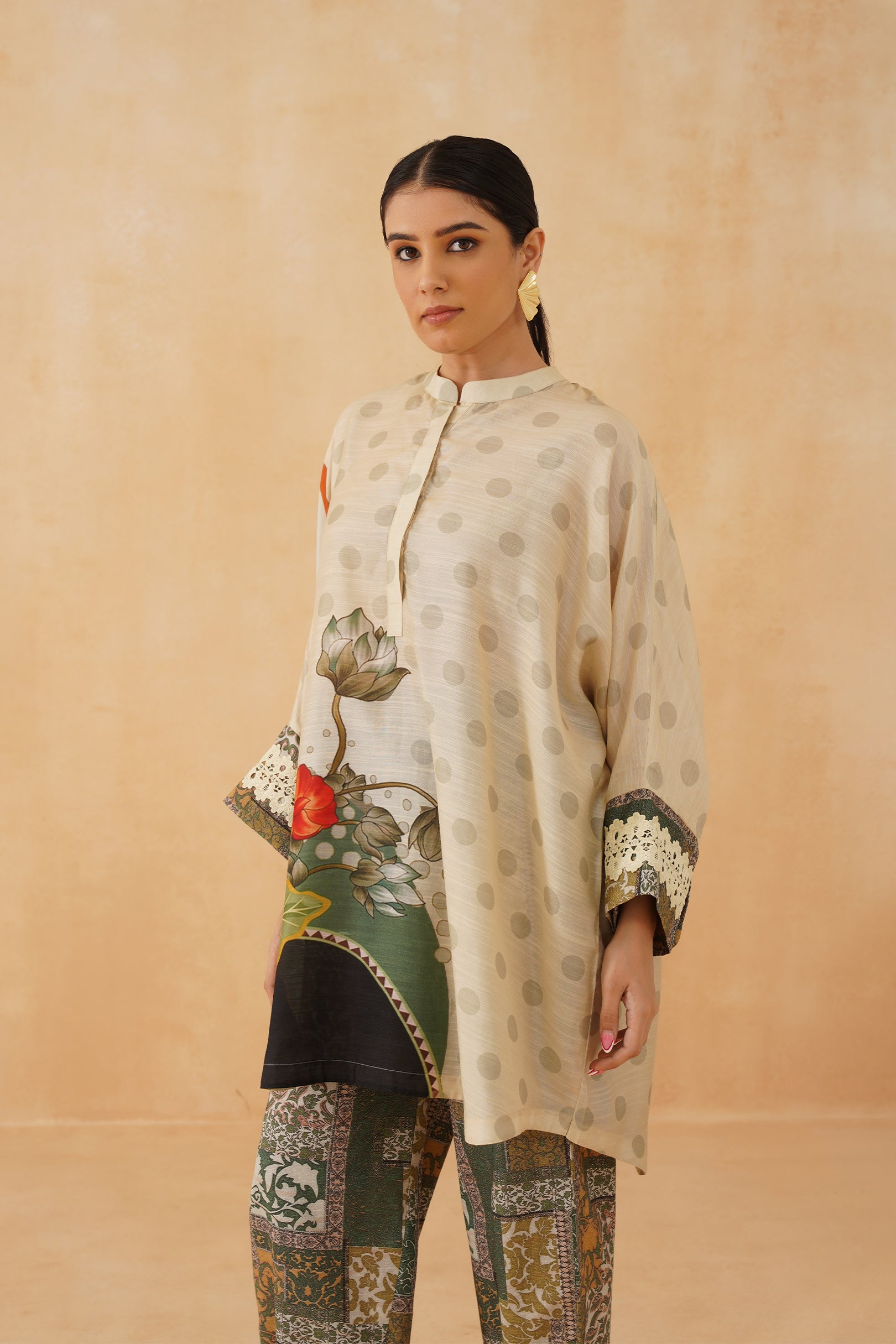 Iris Linen Crepe Matching Set - Neetika Chopra