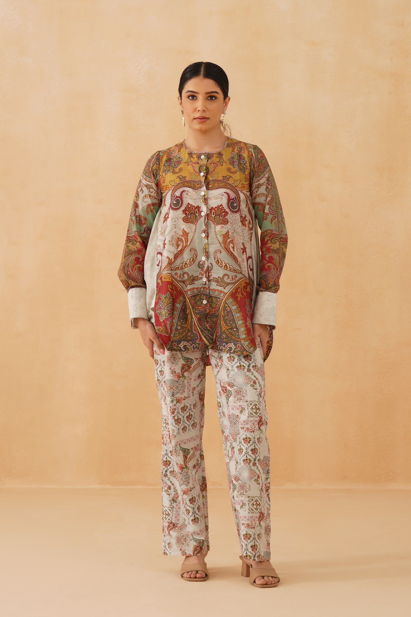 Labina Linen Crepe Matching Set - Neetika Chopra