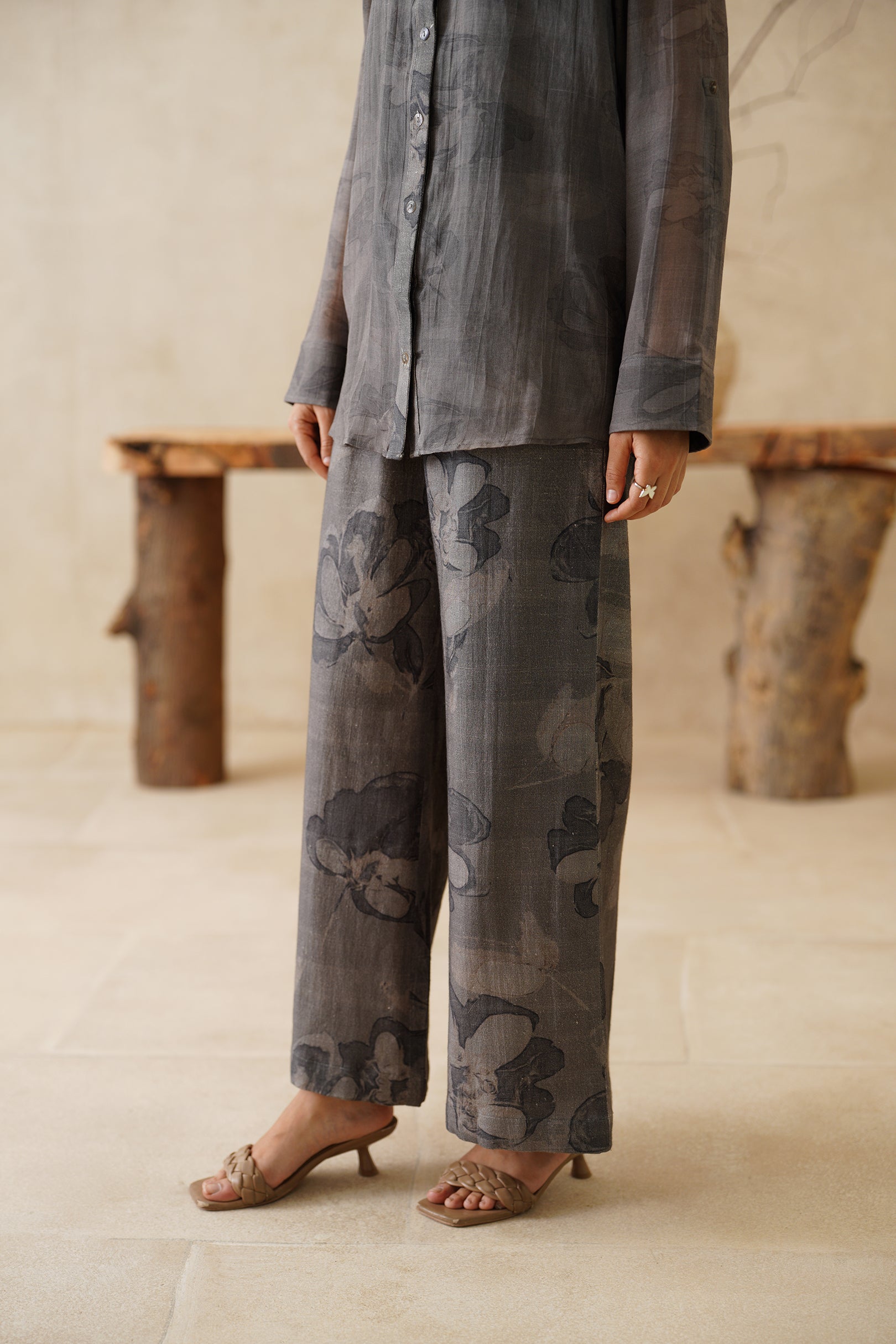 Leher Mul Chanderi Printed Matching Set - Neetika Chopra