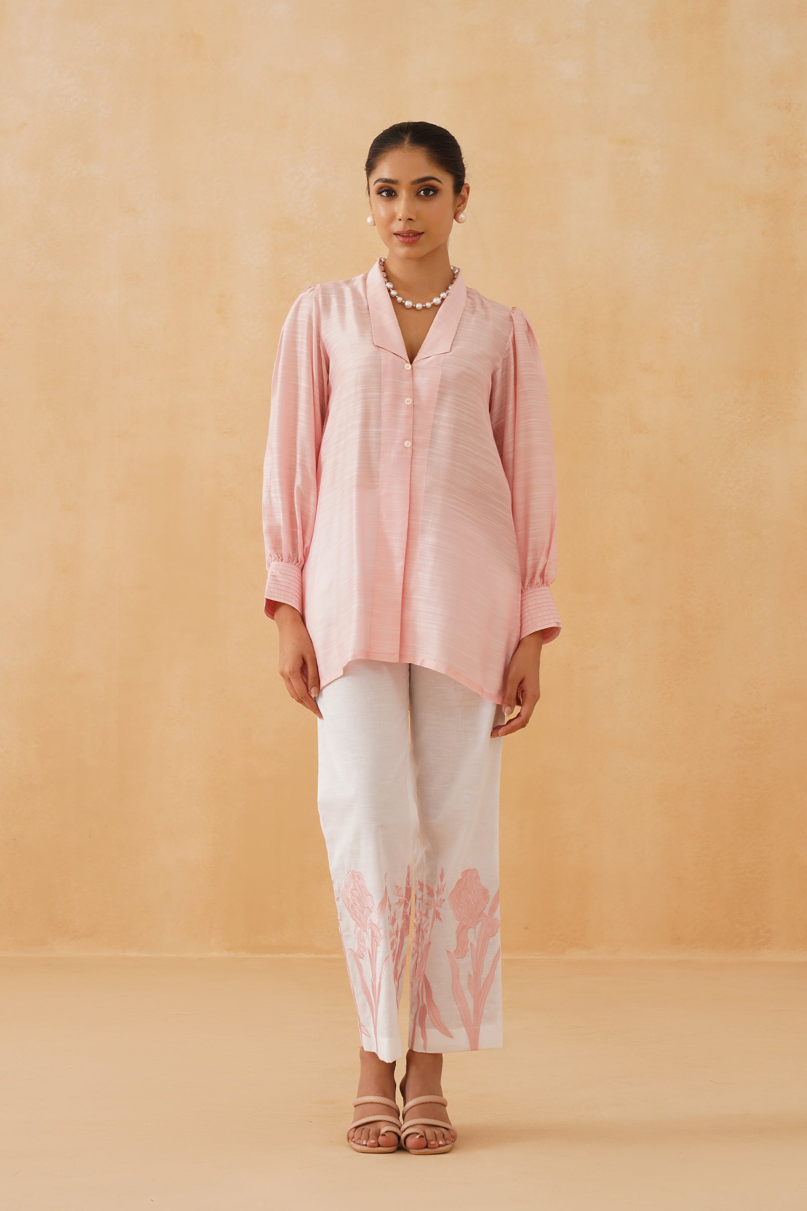 Lily Linen Crepe Matching Set - Neetika Chopra