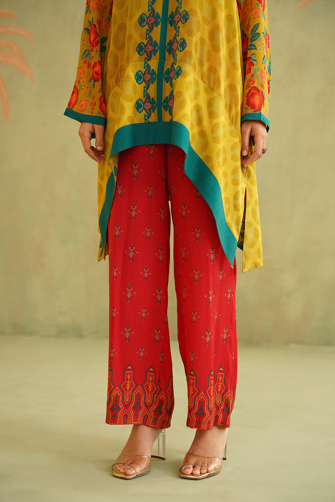 Luban Crepe Printed Matching Set - Neetika Chopra