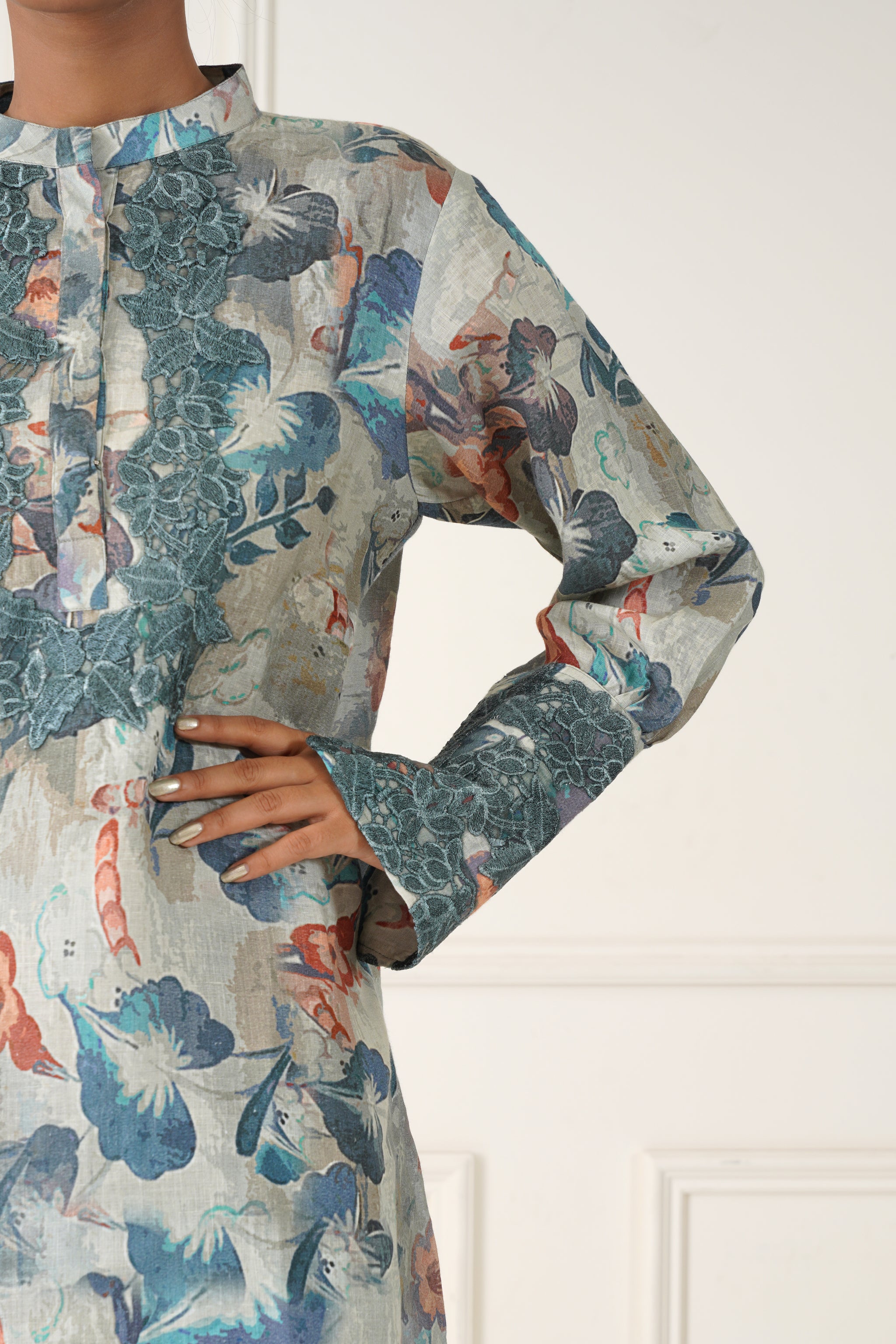 Man-naz Linen Co-ord Set - Neetika Chopra