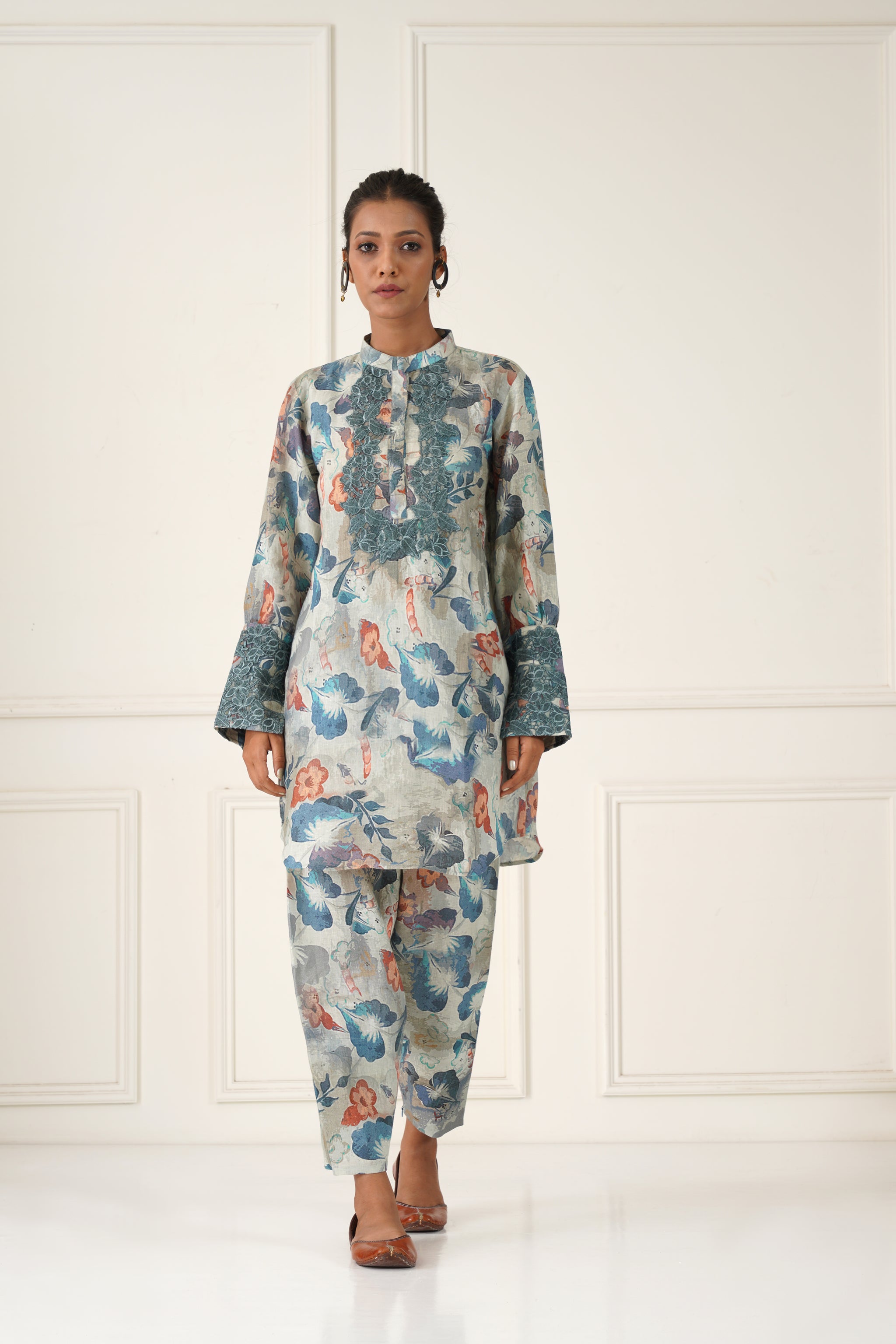 Man-naz Linen Co-ord Set - Neetika Chopra