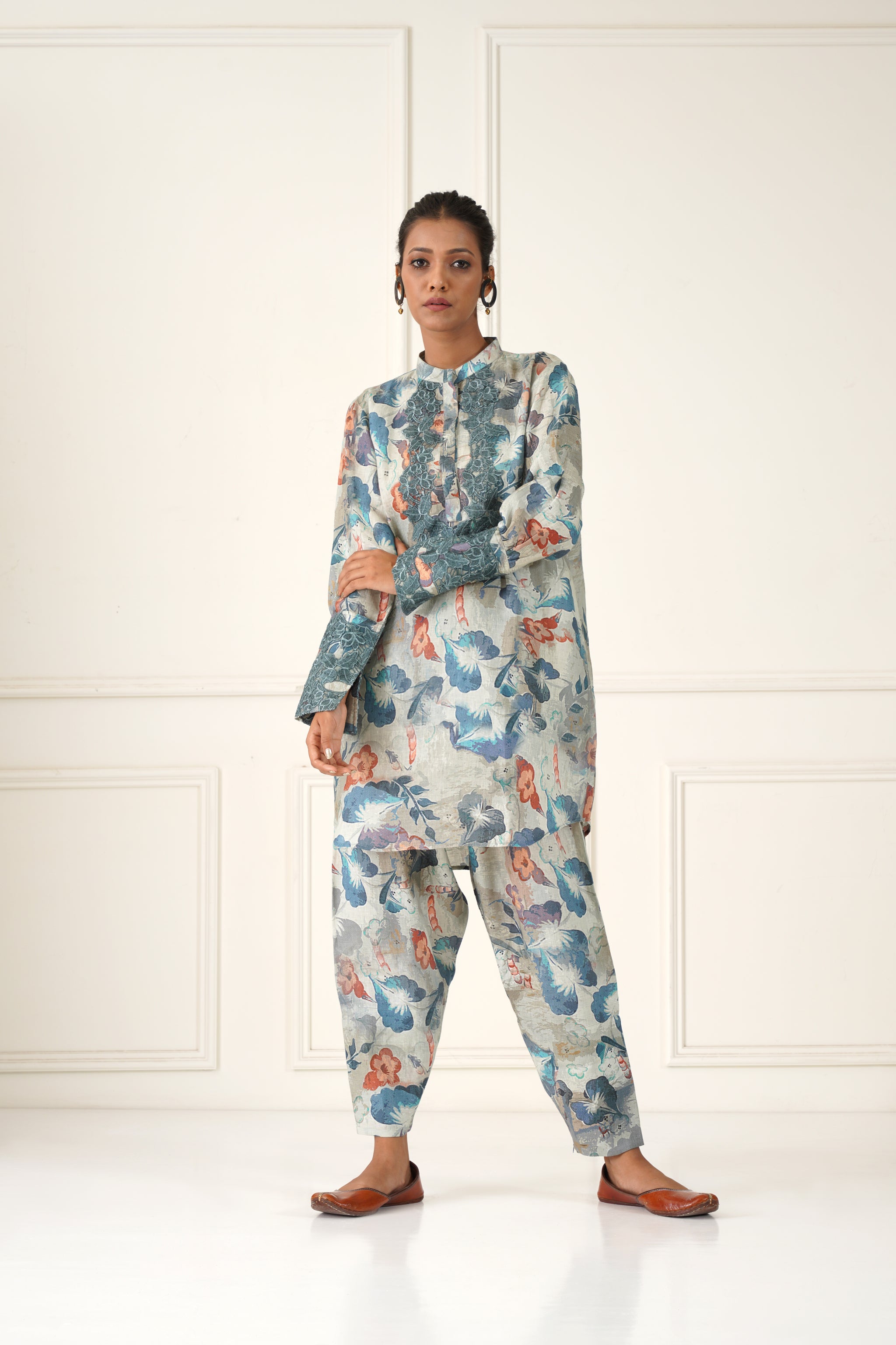 Man-naz Linen Co-ord Set - Neetika Chopra