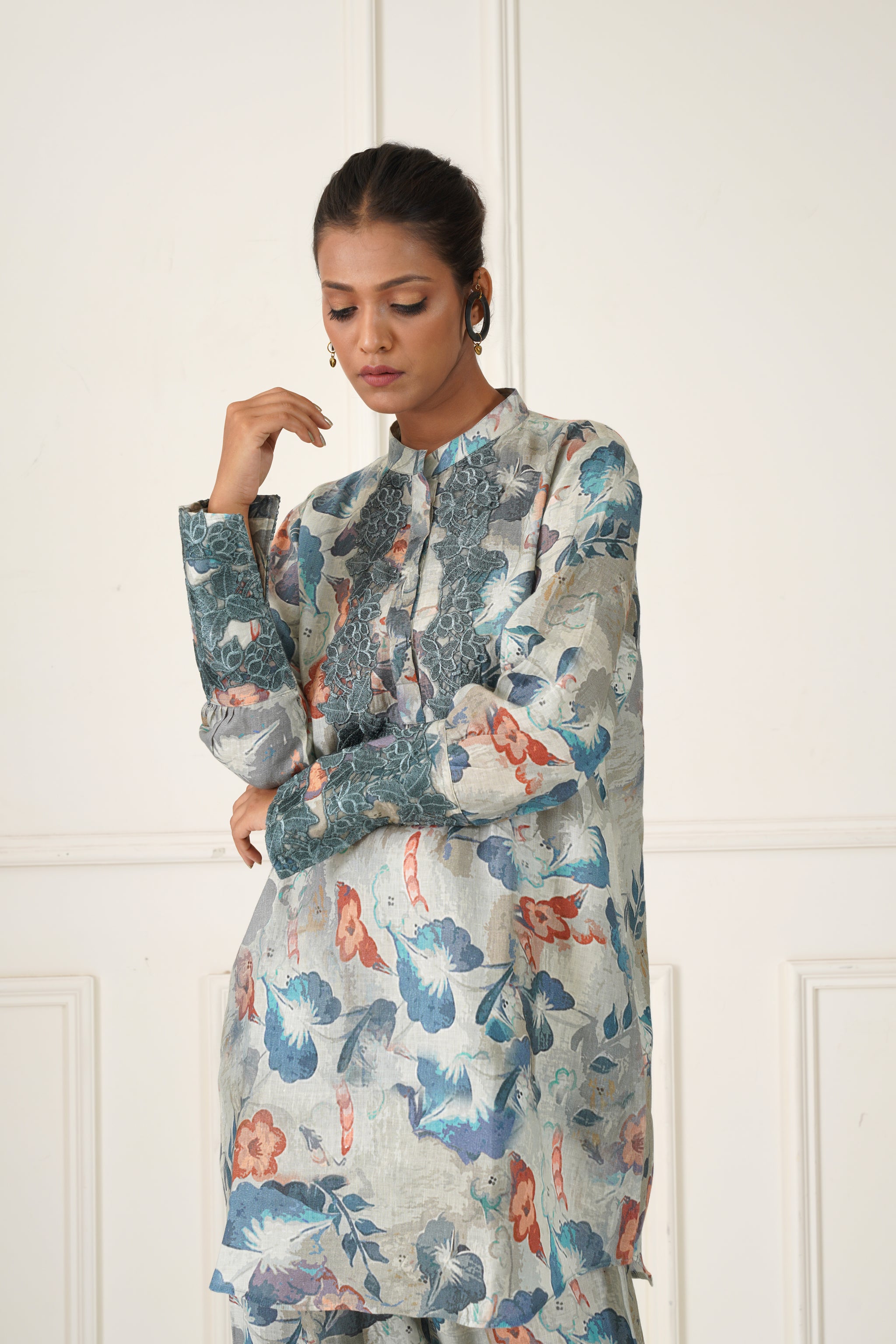 Man-naz Linen Co-ord Set - Neetika Chopra