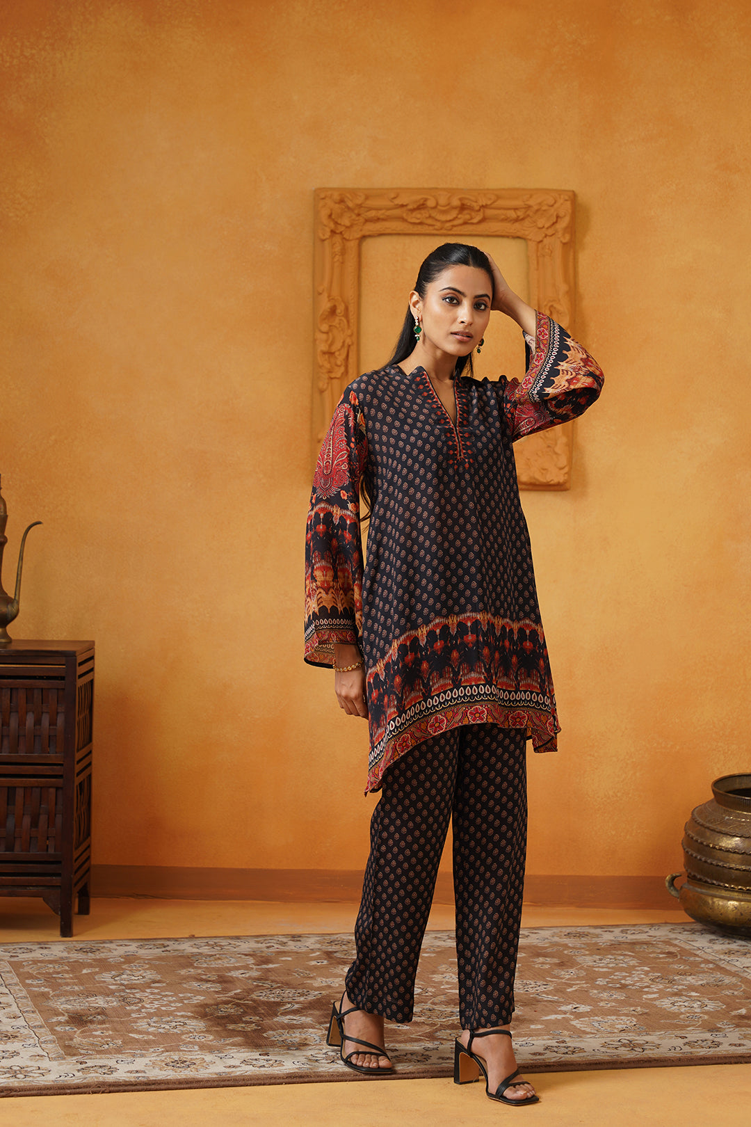 Misha Crepe Matching Set - Neetika Chopra