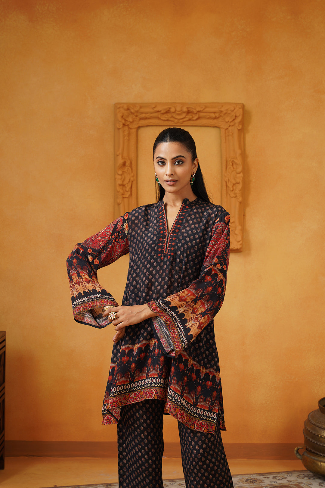 Misha Crepe Matching Set - Neetika Chopra