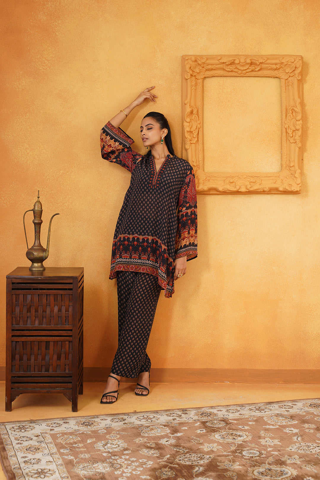 Misha Crepe Matching Set - Neetika Chopra