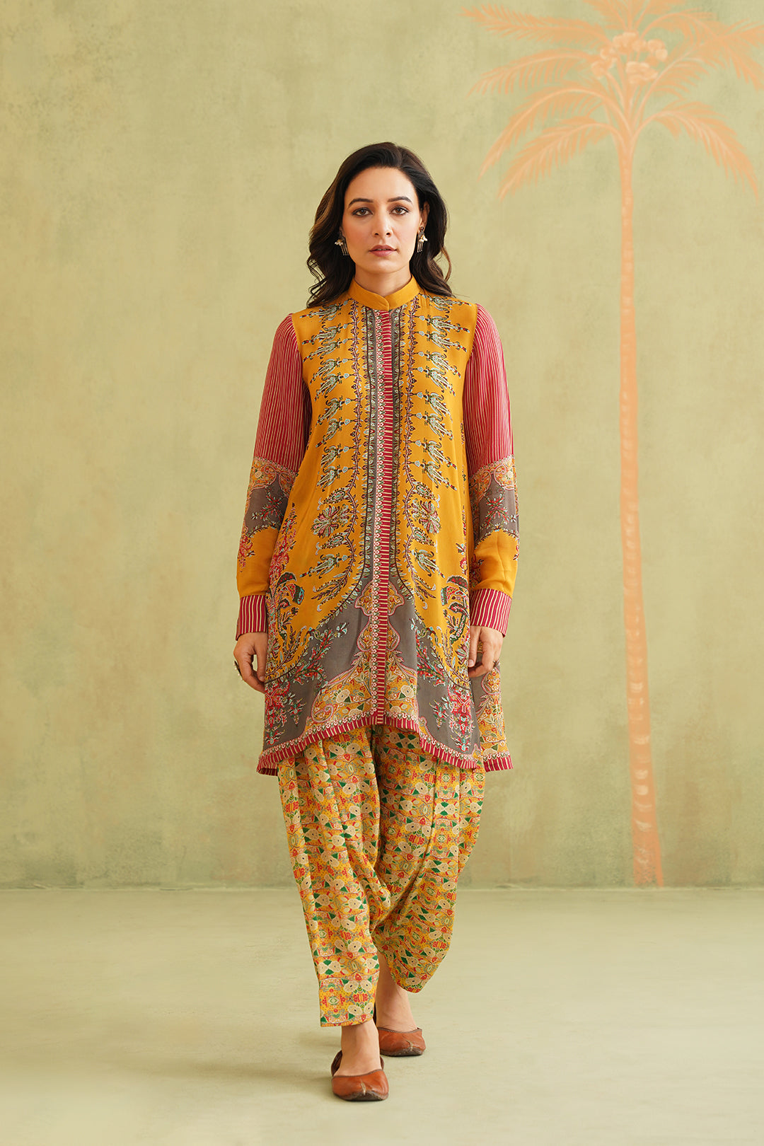 MISHRI PRINTED CREPE MATCHING SET - Neetika Chopra