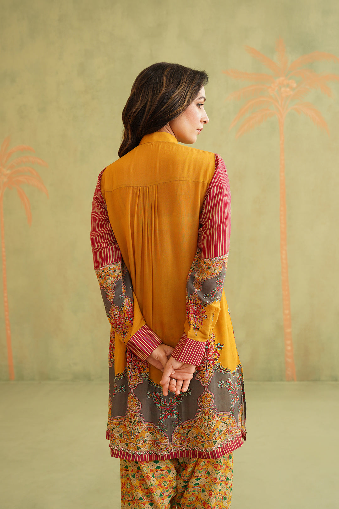 MISHRI PRINTED CREPE MATCHING SET - Neetika Chopra