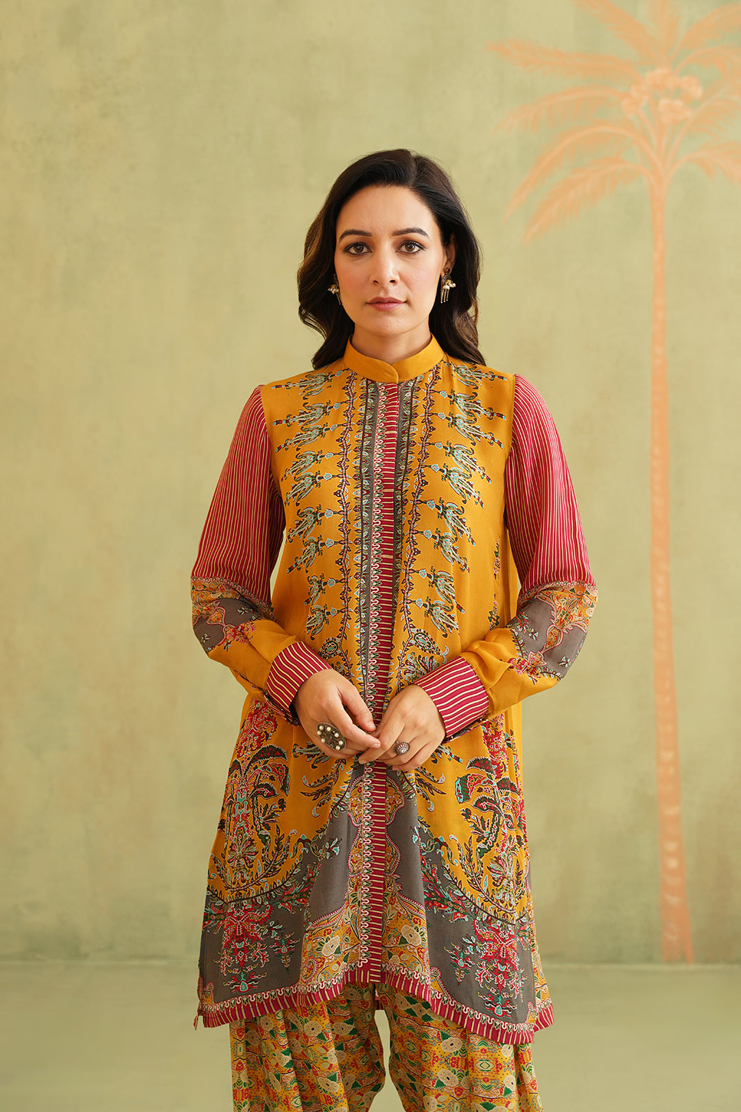 MISHRI PRINTED CREPE MATCHING SET - Neetika Chopra