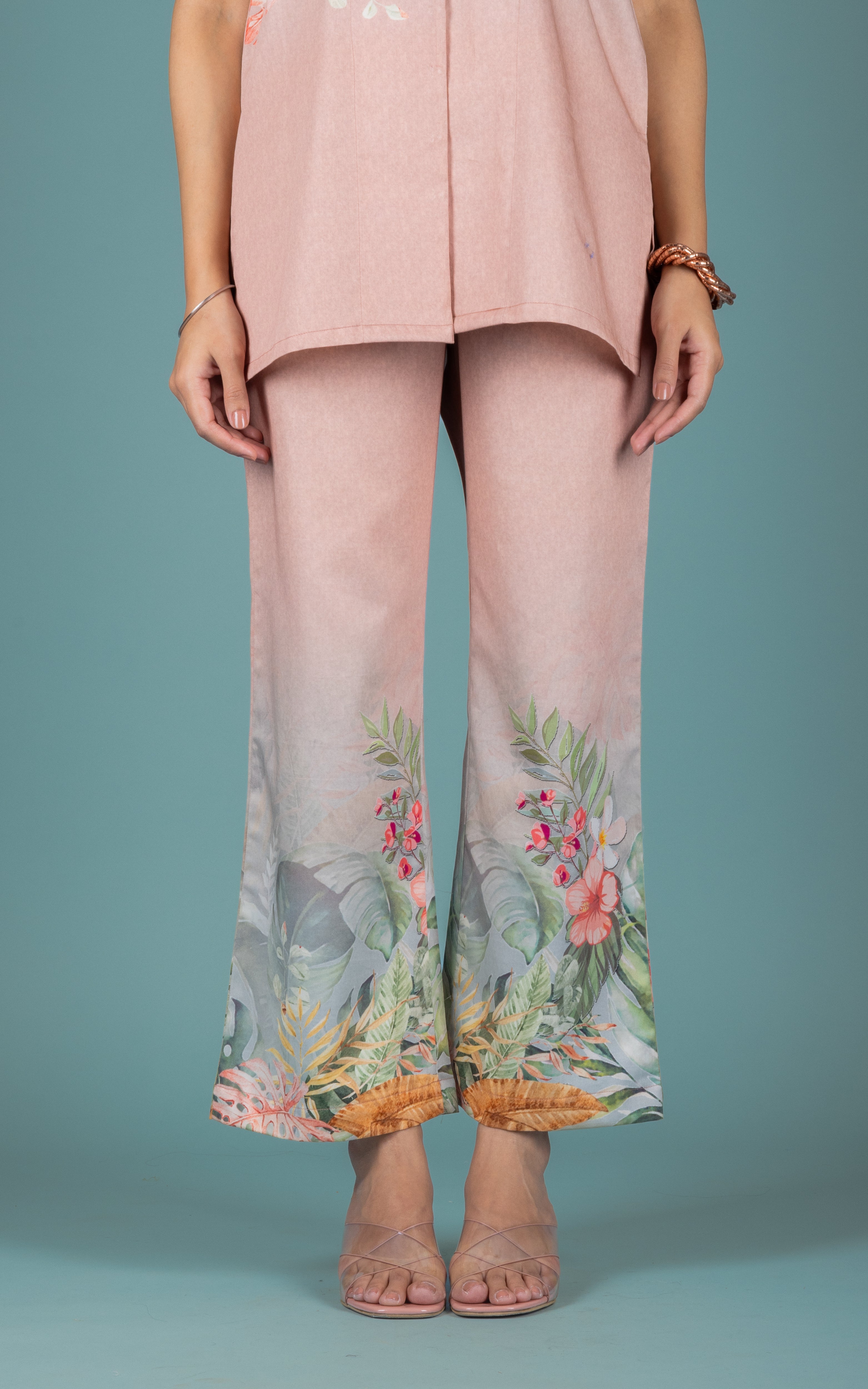 Naila Cotton Satin Co-ord Set - Neetika Chopra