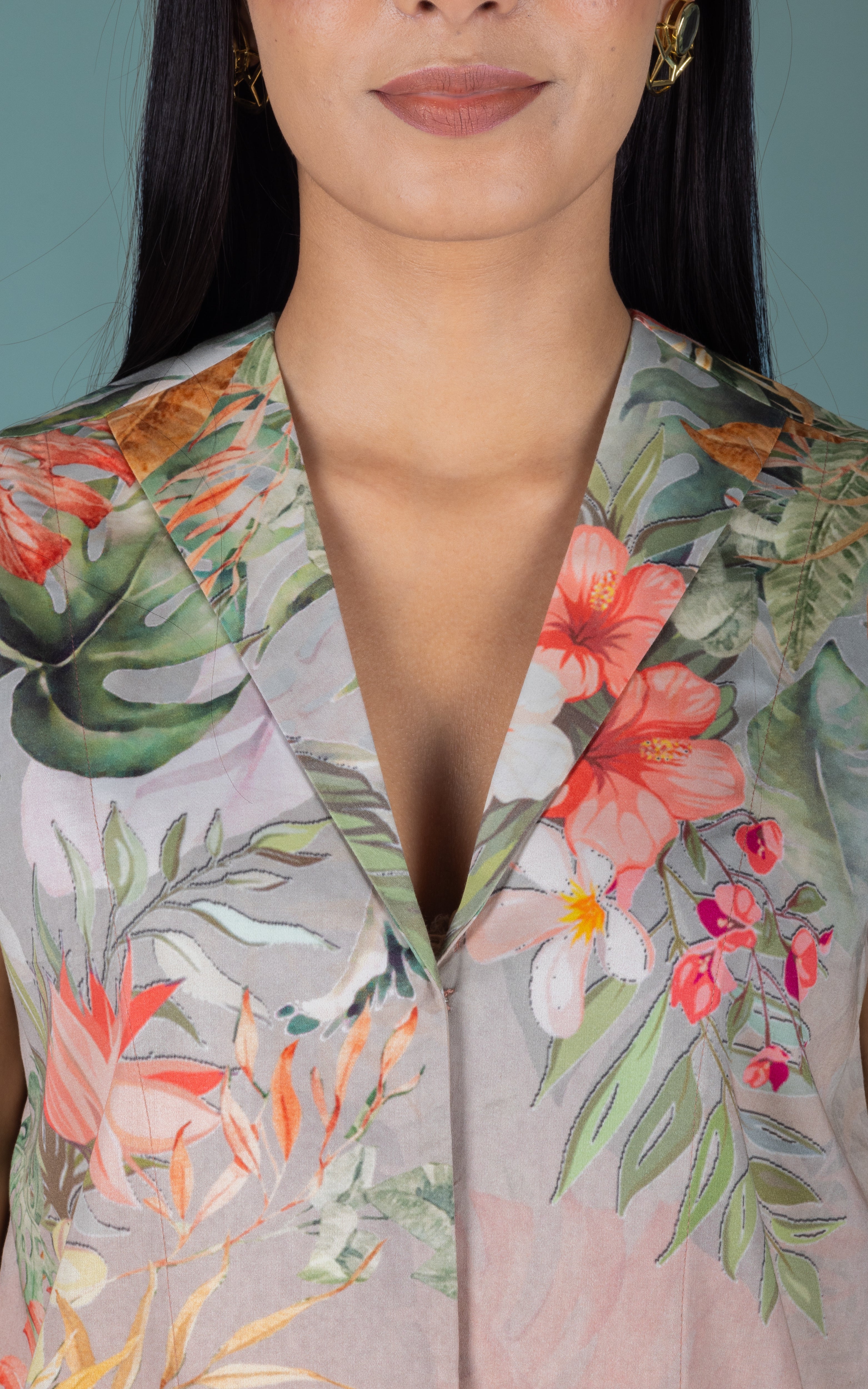 Naila Cotton Satin Co-ord Set - Neetika Chopra