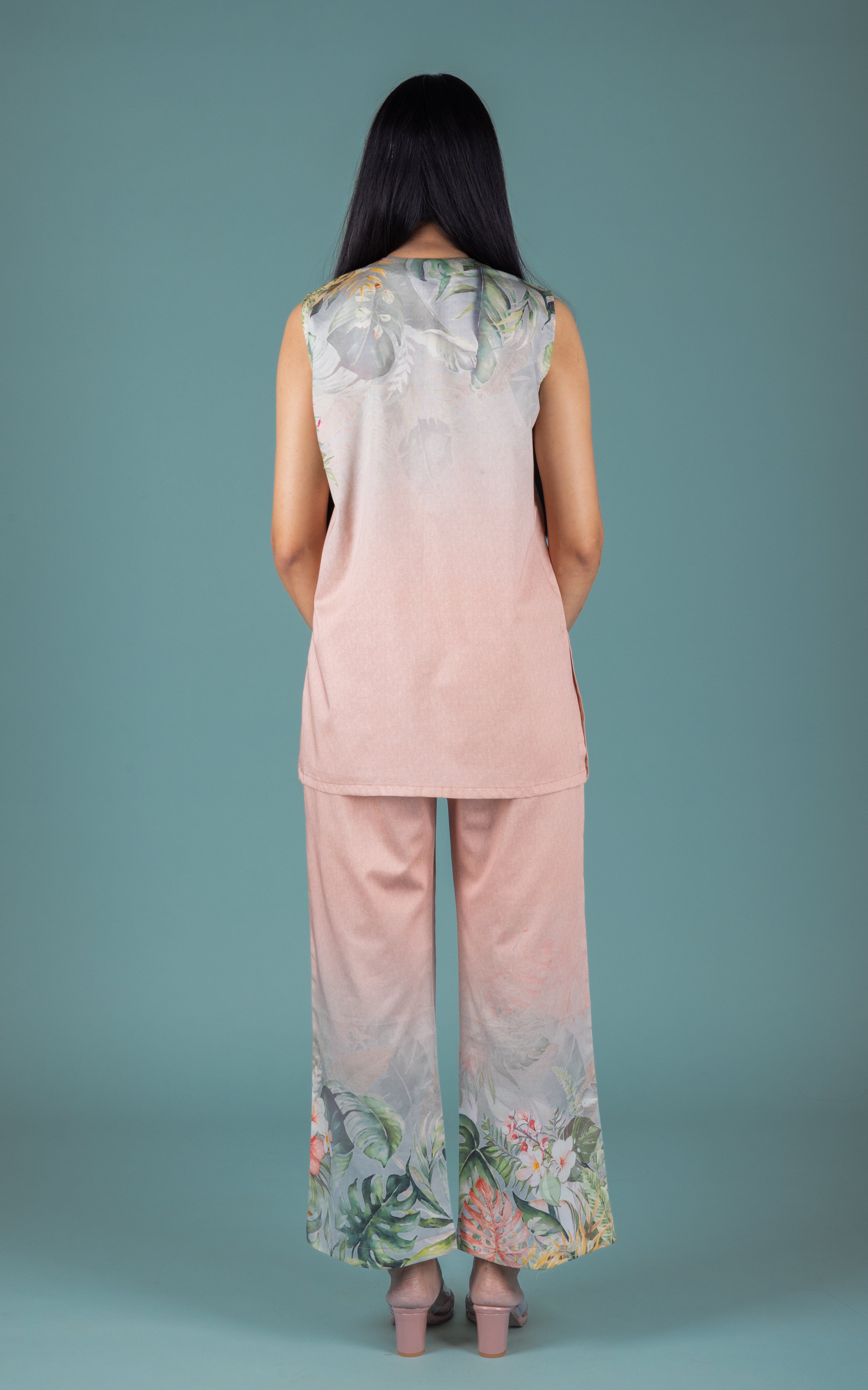 Naila Cotton Satin Co-ord Set - Neetika Chopra