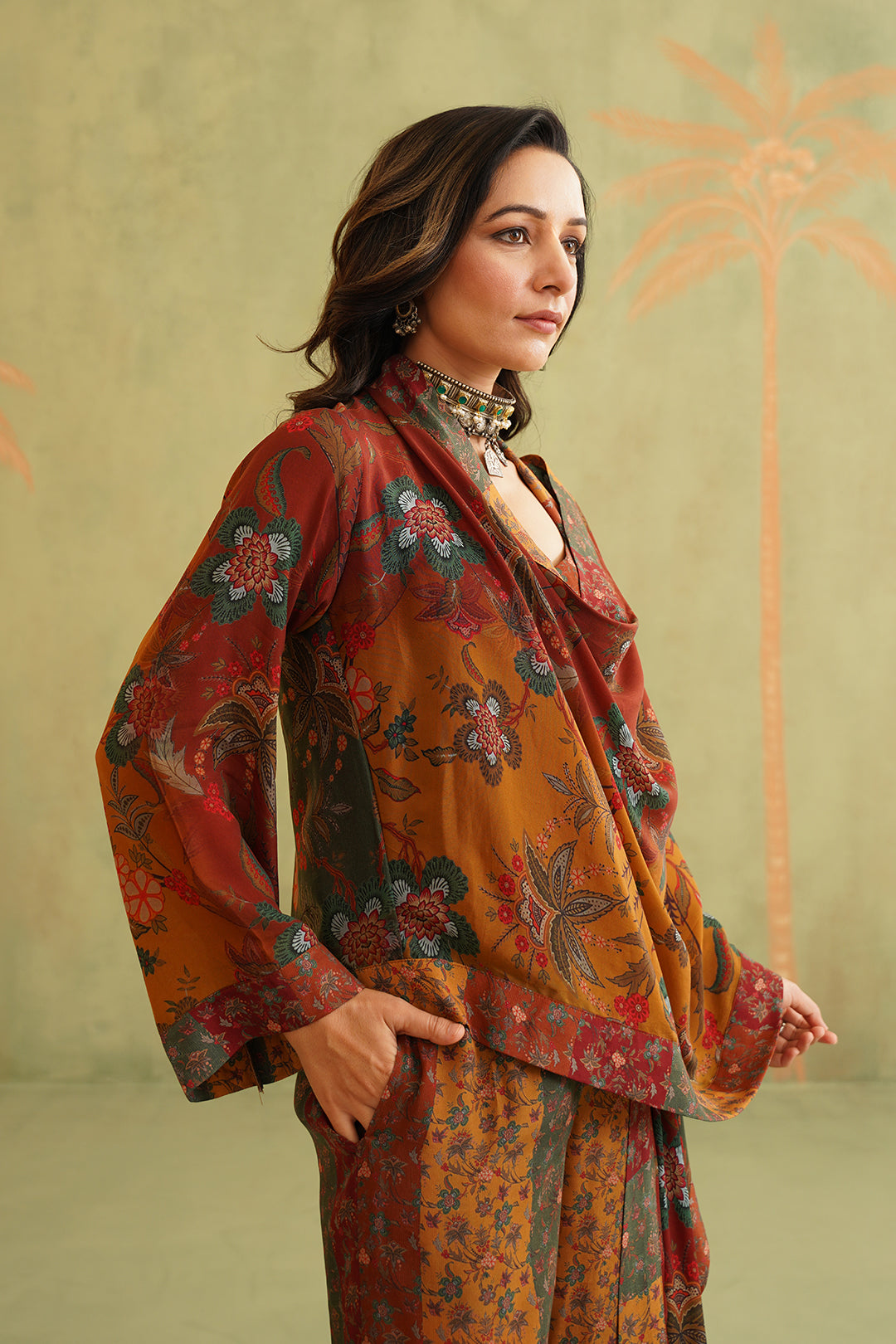 Nayara Printed Crepe Matching Set - Neetika Chopra