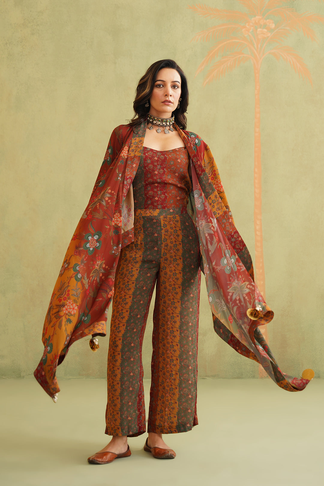 Nayara Printed Crepe Matching Set - Neetika Chopra