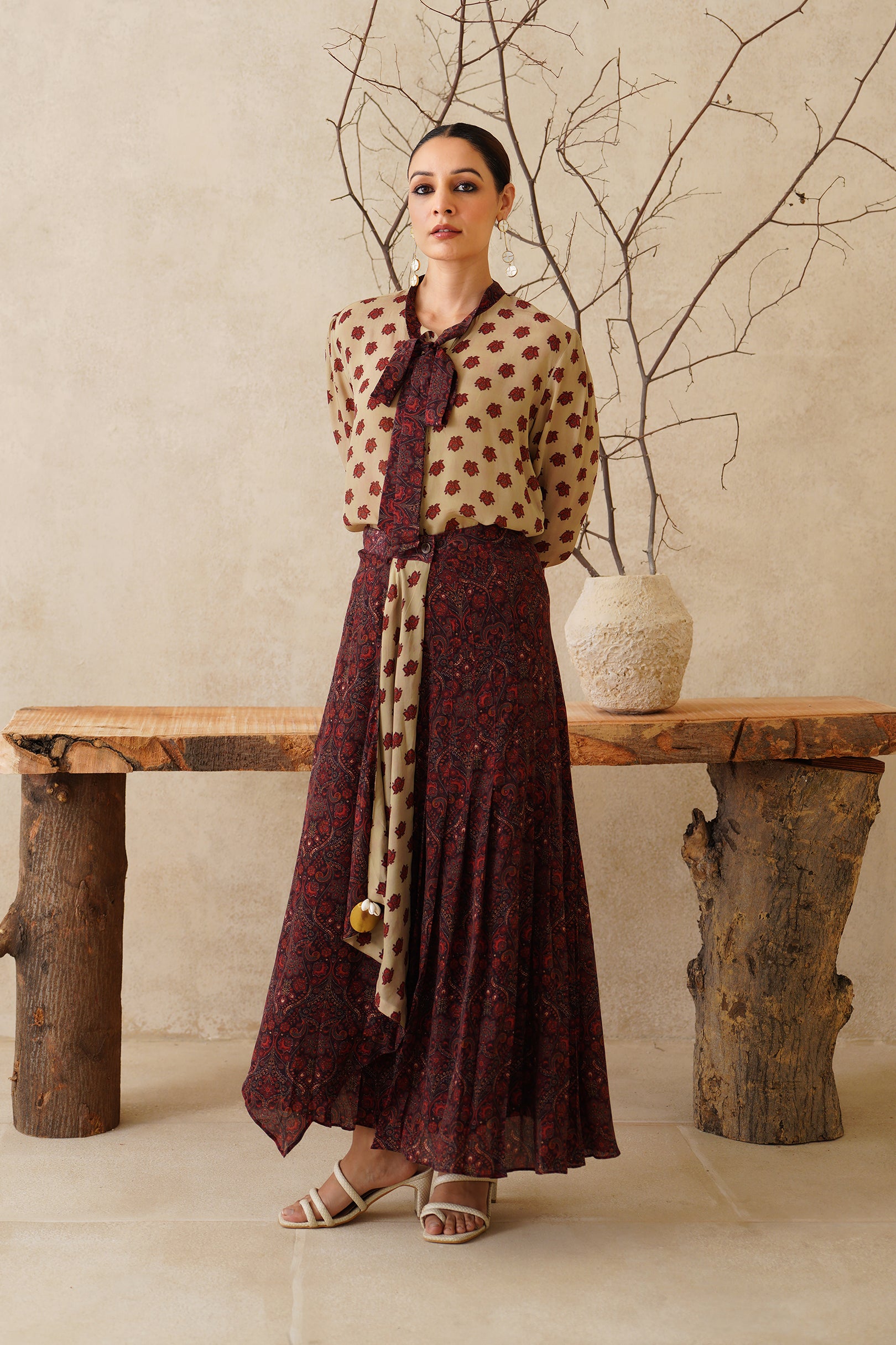 Nazneen Crepe Printed Matching Set - Neetika Chopra