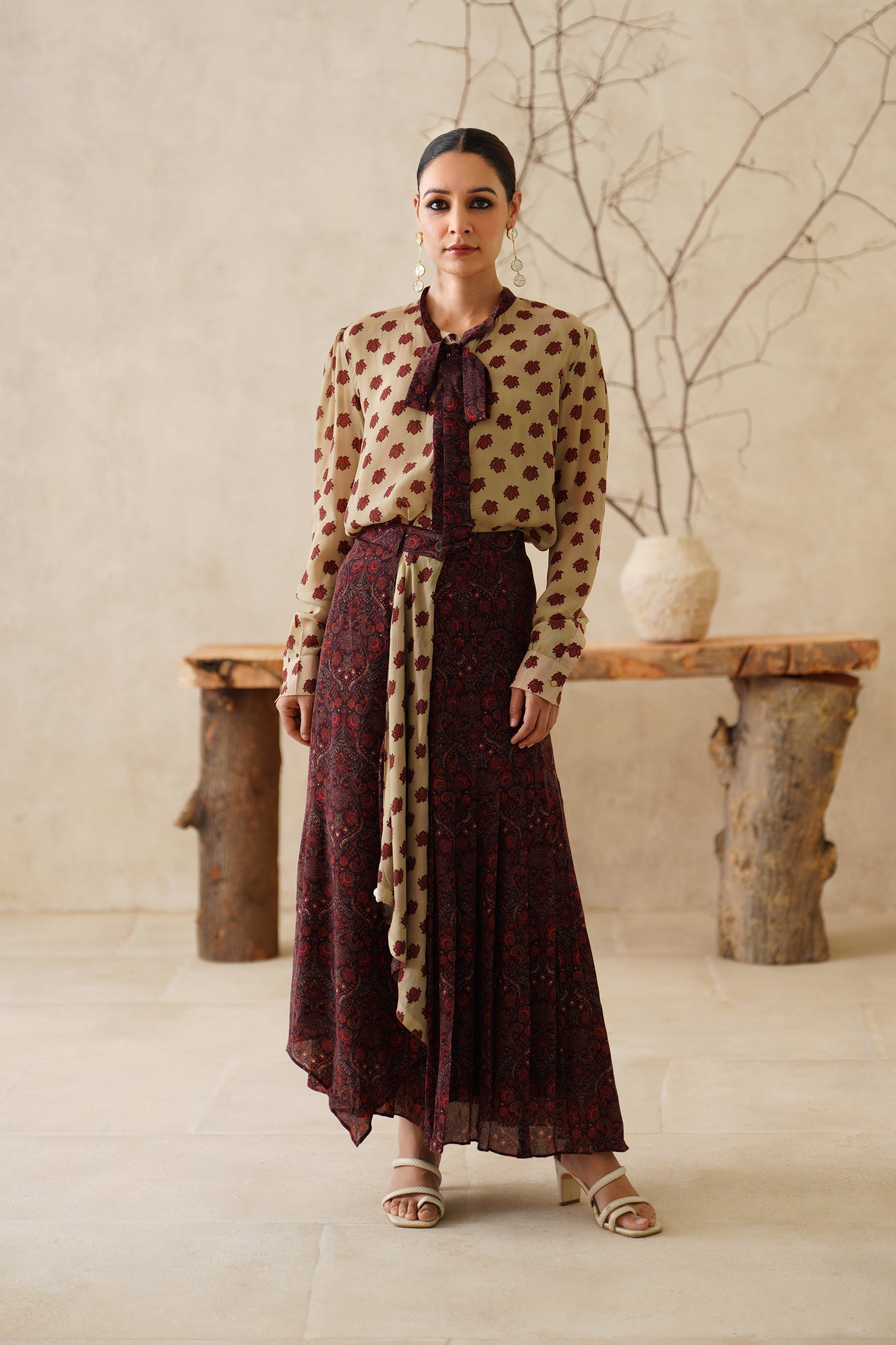 Nazneen Crepe Printed Matching Set - Neetika Chopra